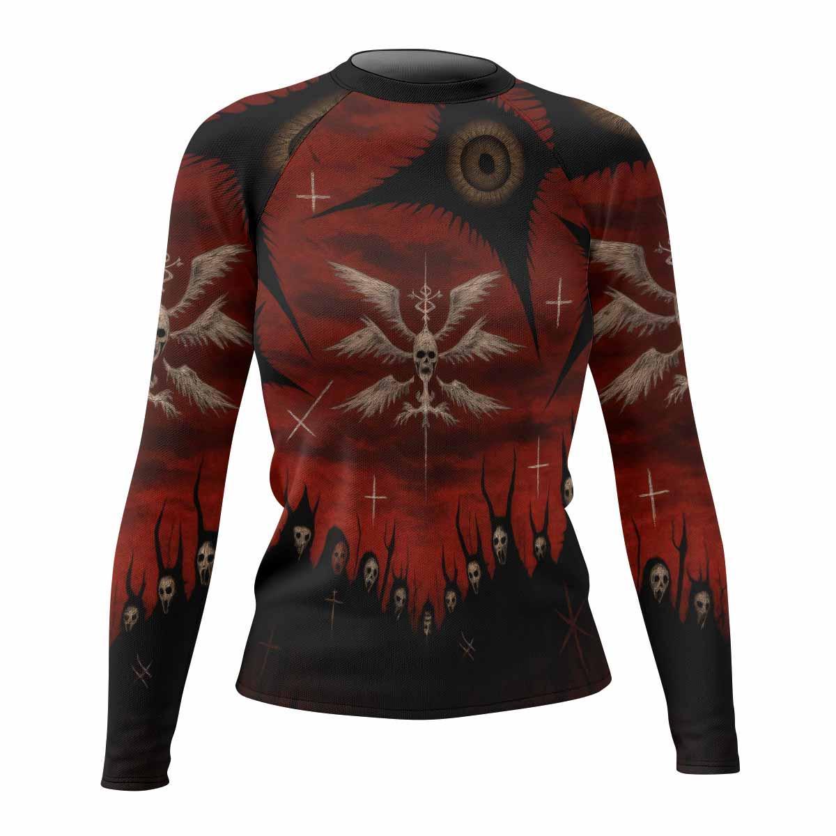Occult Fallen Seraph Ritual Rash Guard