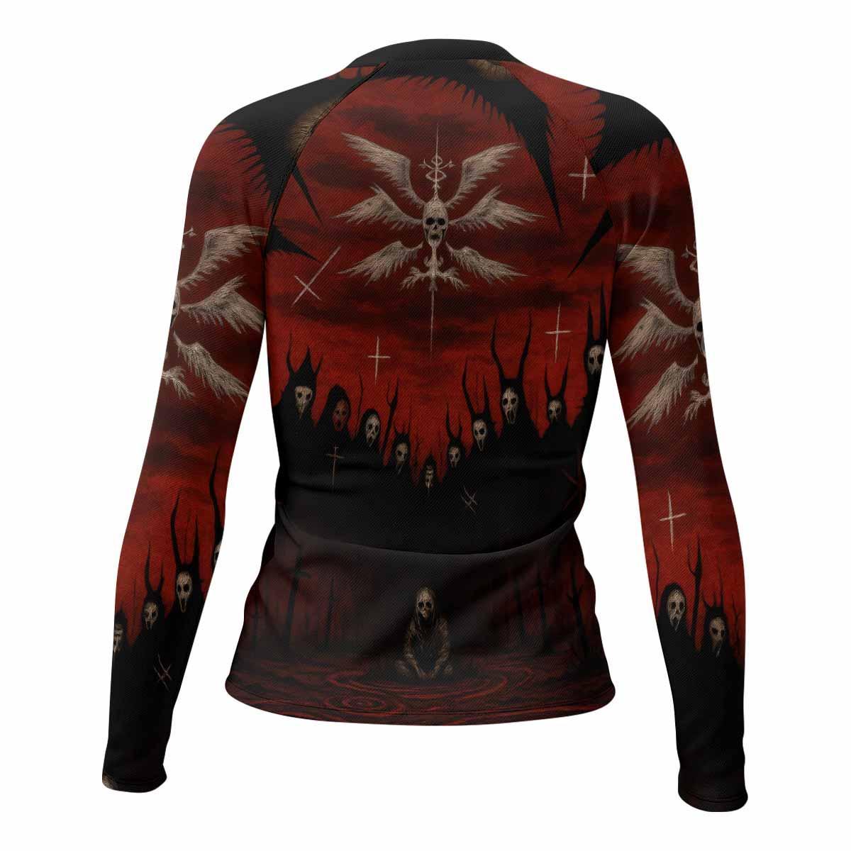 Occult Fallen Seraph Ritual Rash Guard