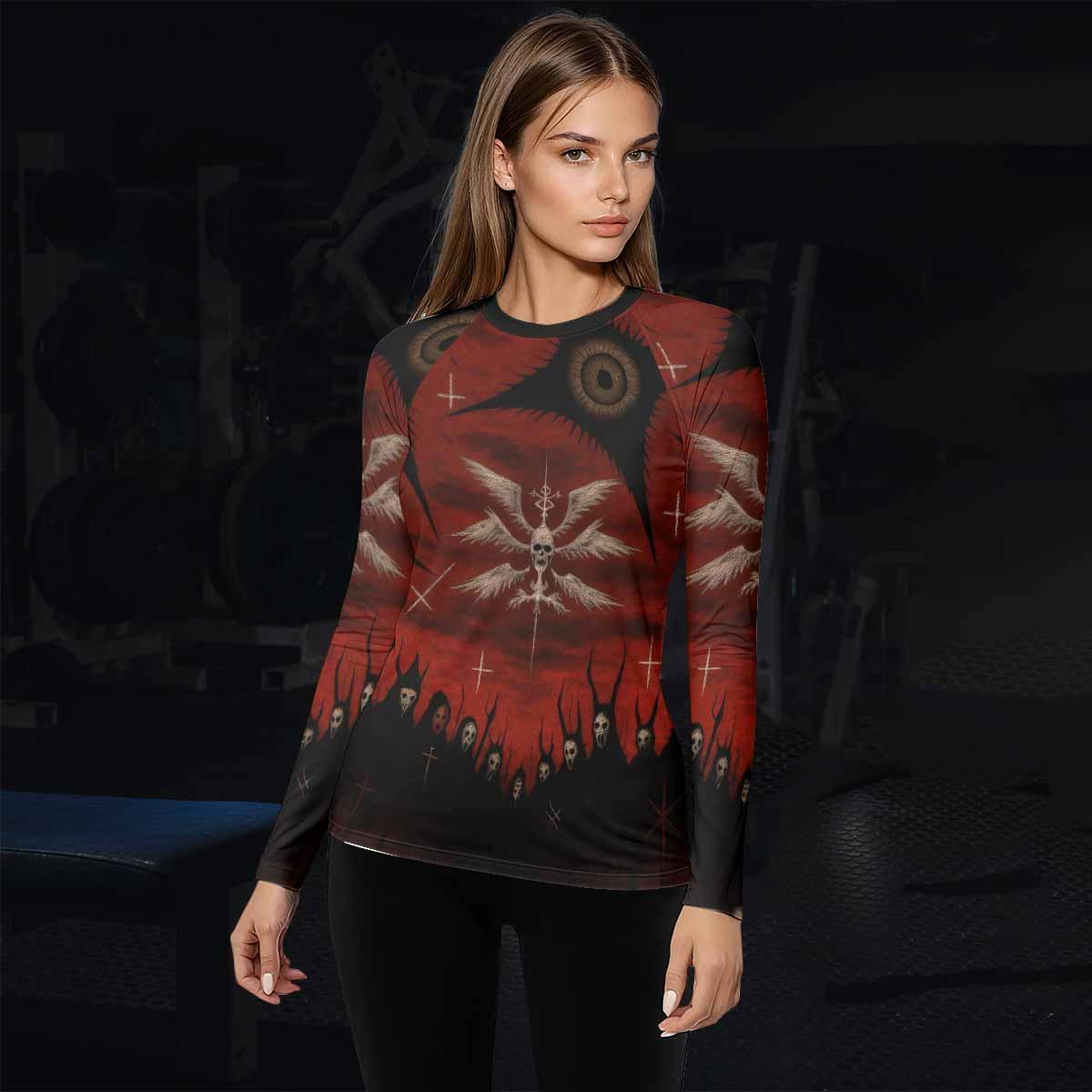 Occult Fallen Seraph Ritual Rash Guard