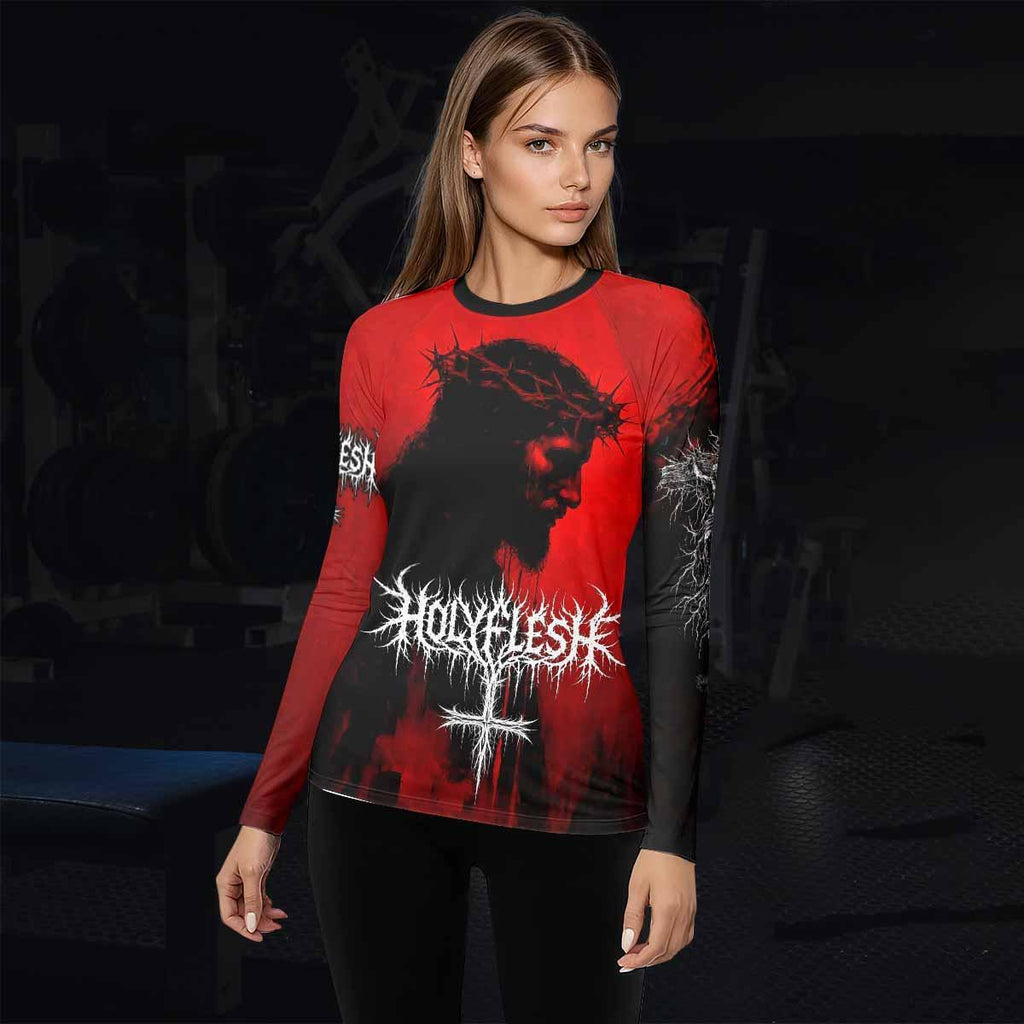 Holy Flesh Crown of Thorns Rash Guard