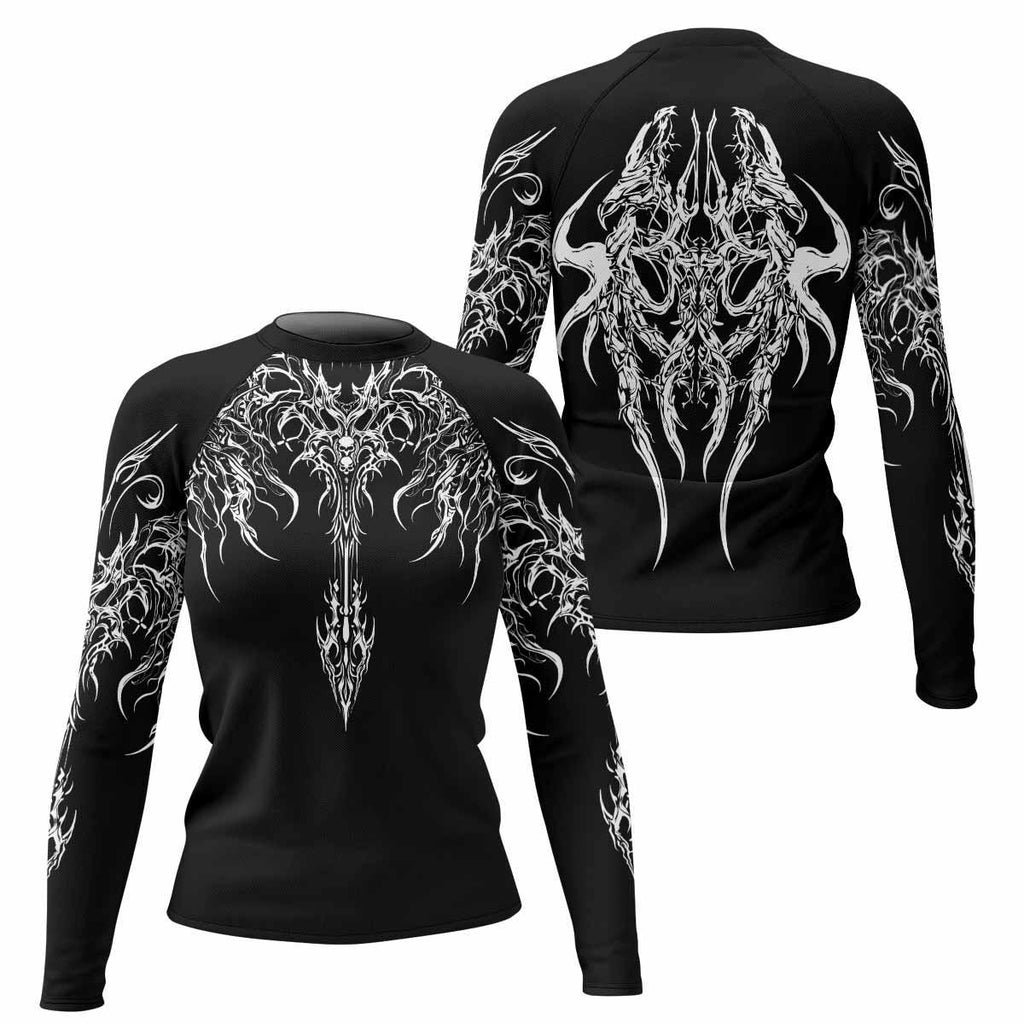 Gothic Bone Skull Rash Guard