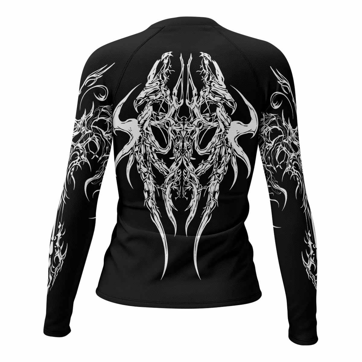 Gothic Bone Skull Rash Guard