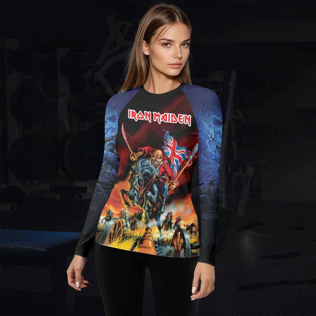 Iron Maiden England Flag Rash Guard