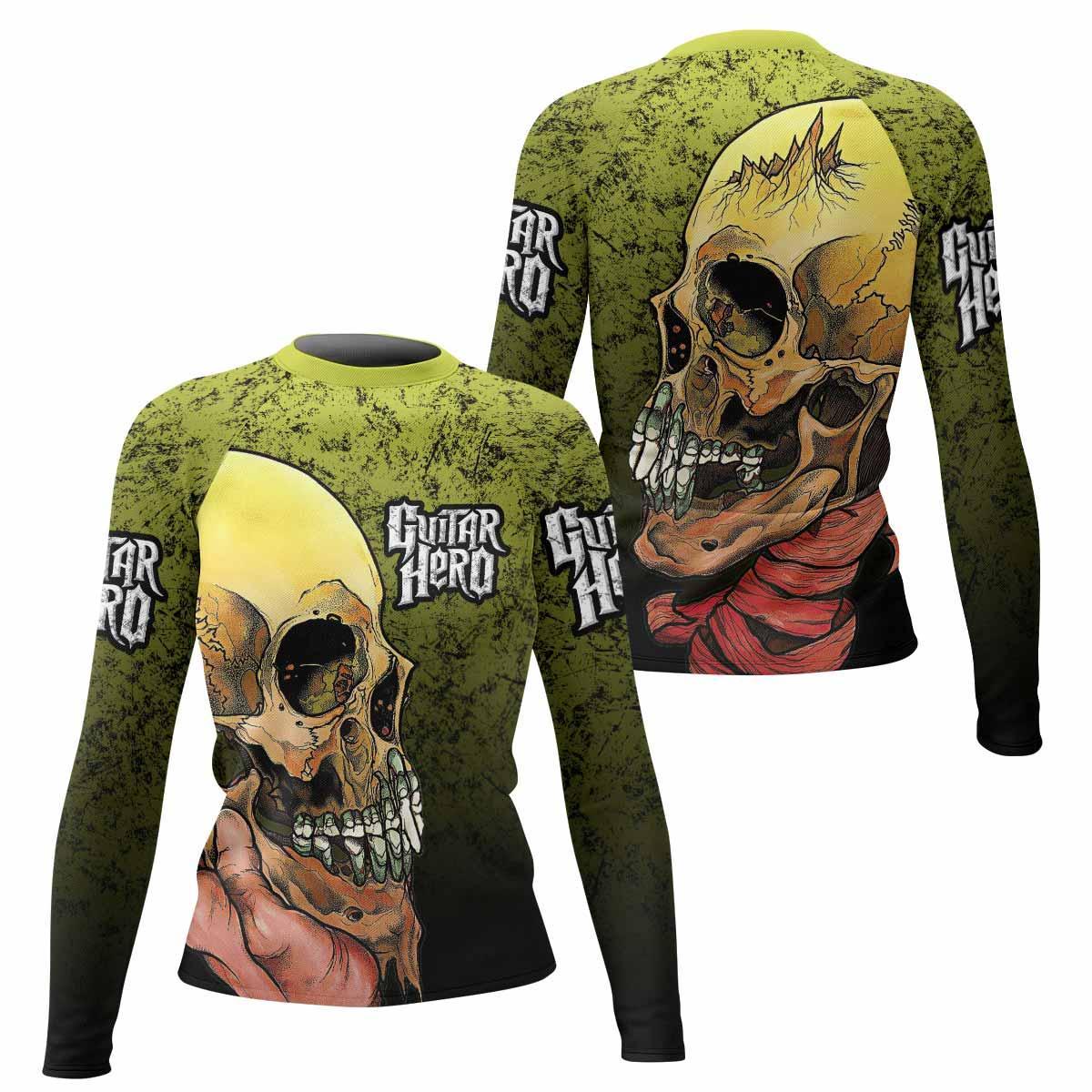 Guitar Hero Skull Rash Guard