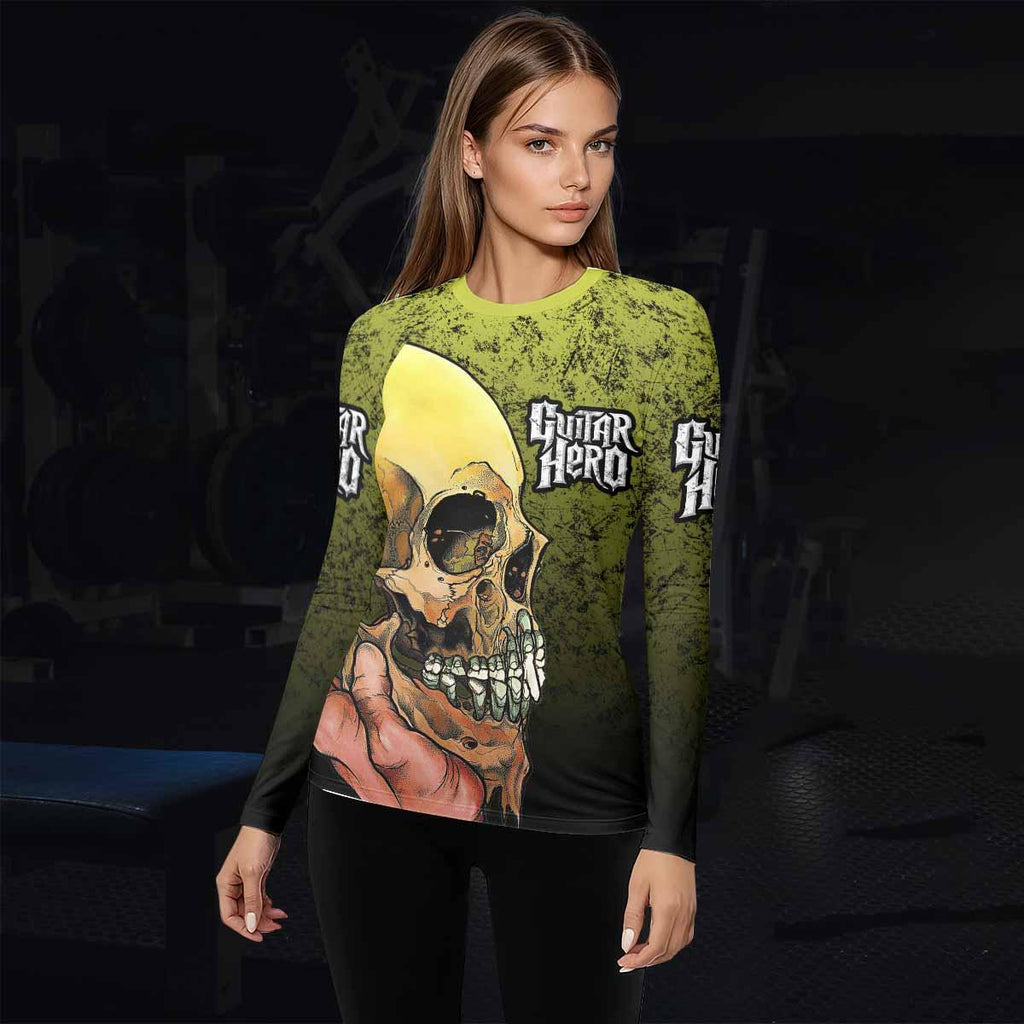 Guitar Hero Skull Rash Guard