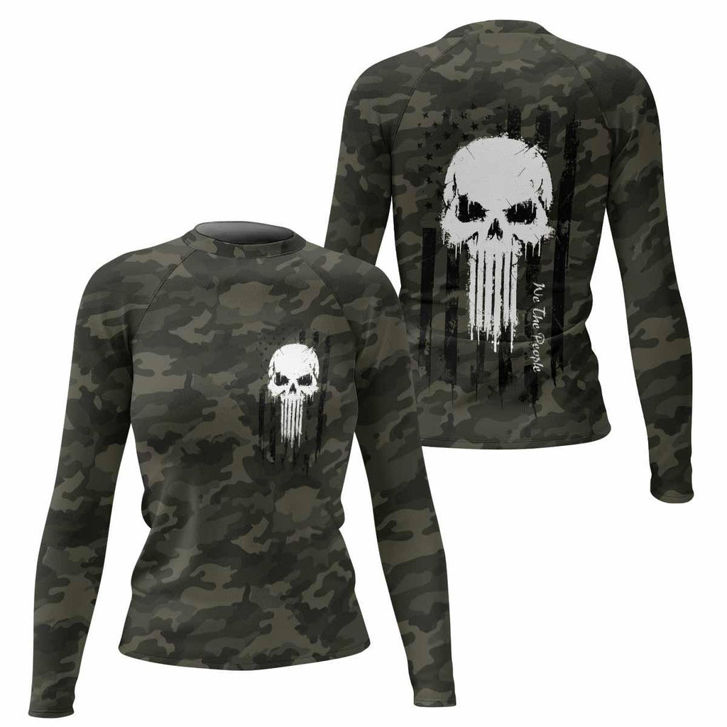 The Punisher Skull We The People Rash Guard