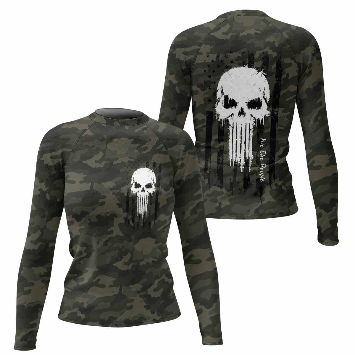The Punisher Skull We The People Rash Guard