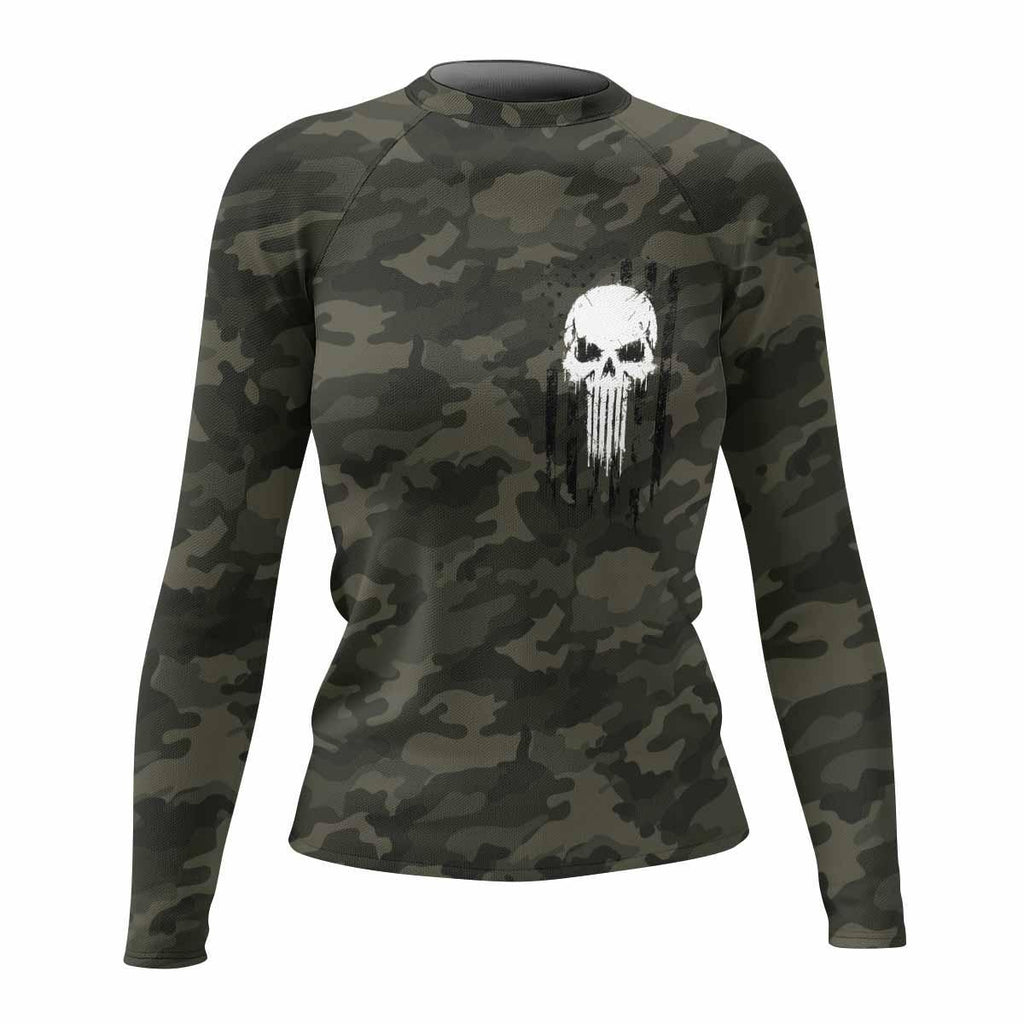 The Punisher Skull We The People Rash Guard