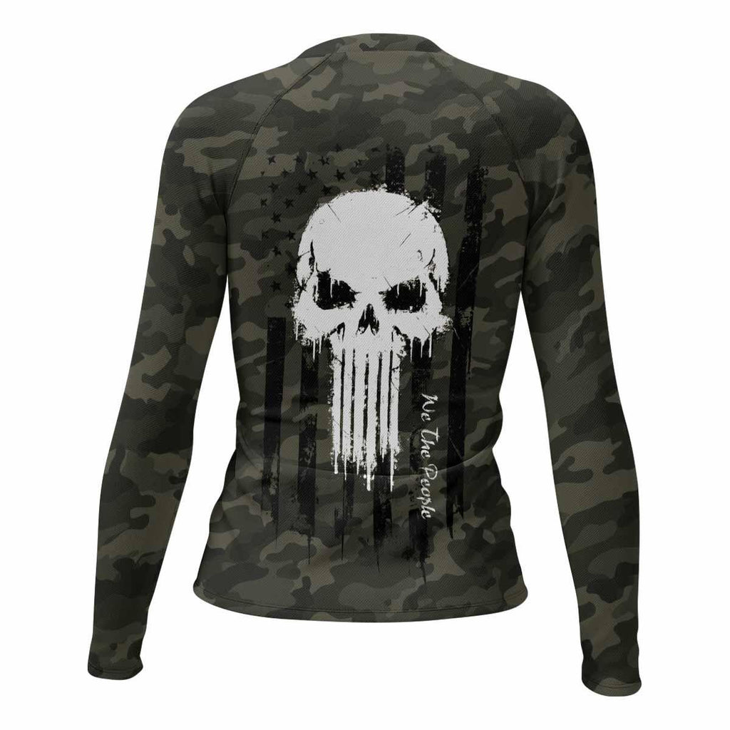 The Punisher Skull We The People Rash Guard
