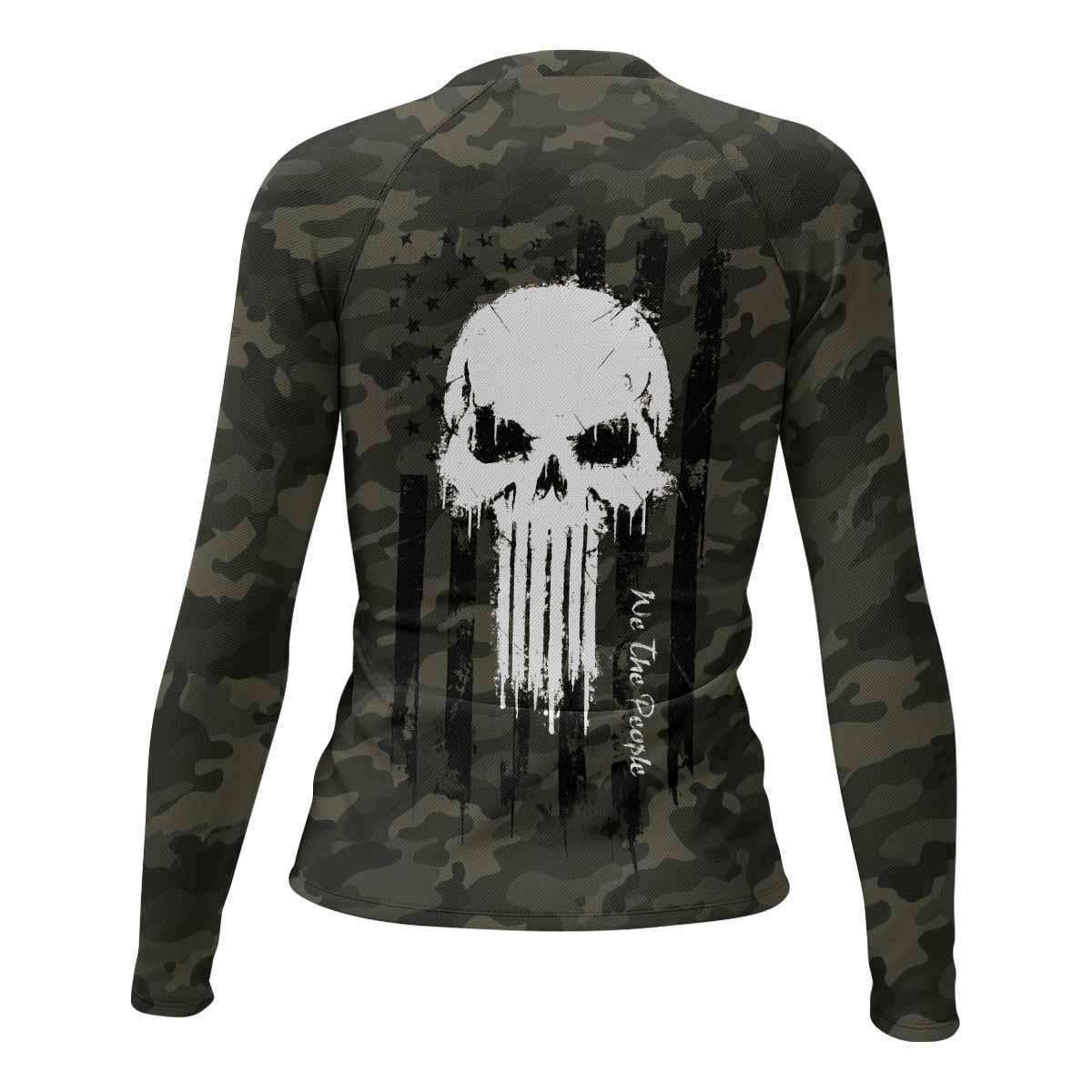 The Punisher Skull We The People Rash Guard
