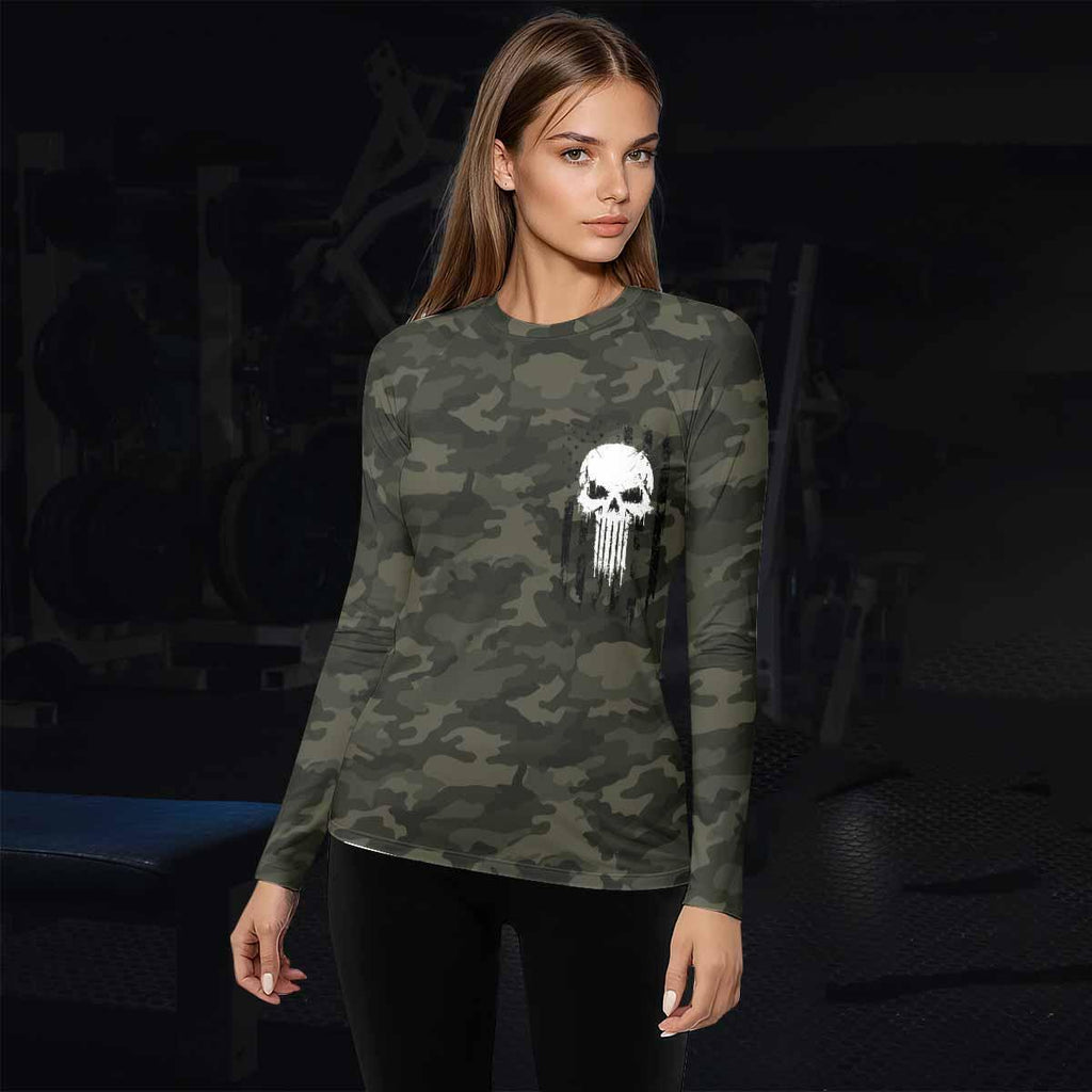 The Punisher Skull We The People Rash Guard