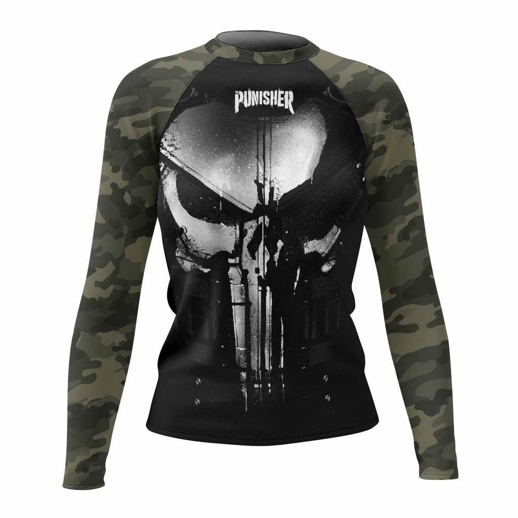 The Punisher Skull Camouflage Rash Guard