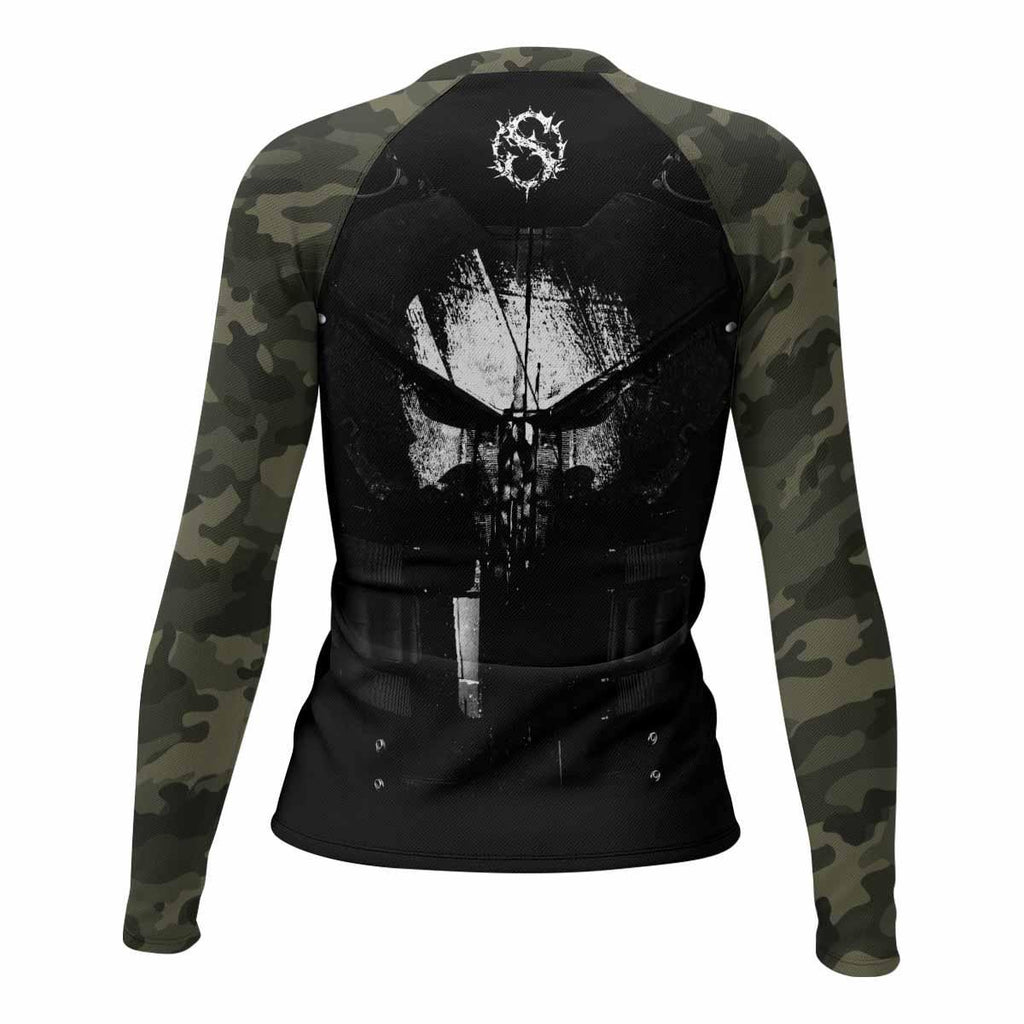 The Punisher Skull Camouflage Rash Guard