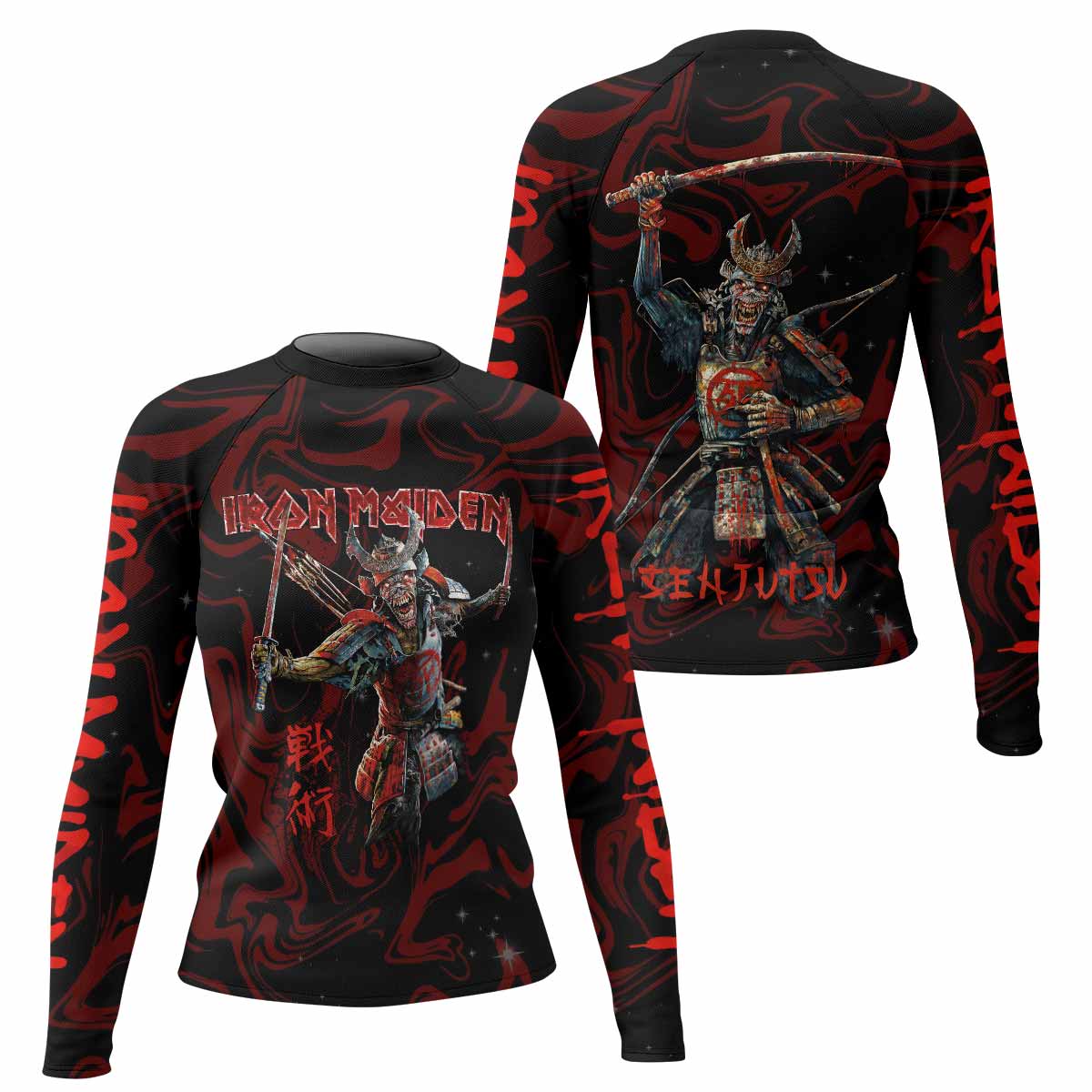 Iron Maiden Senjutsu Samurai Eddie Rash Guard