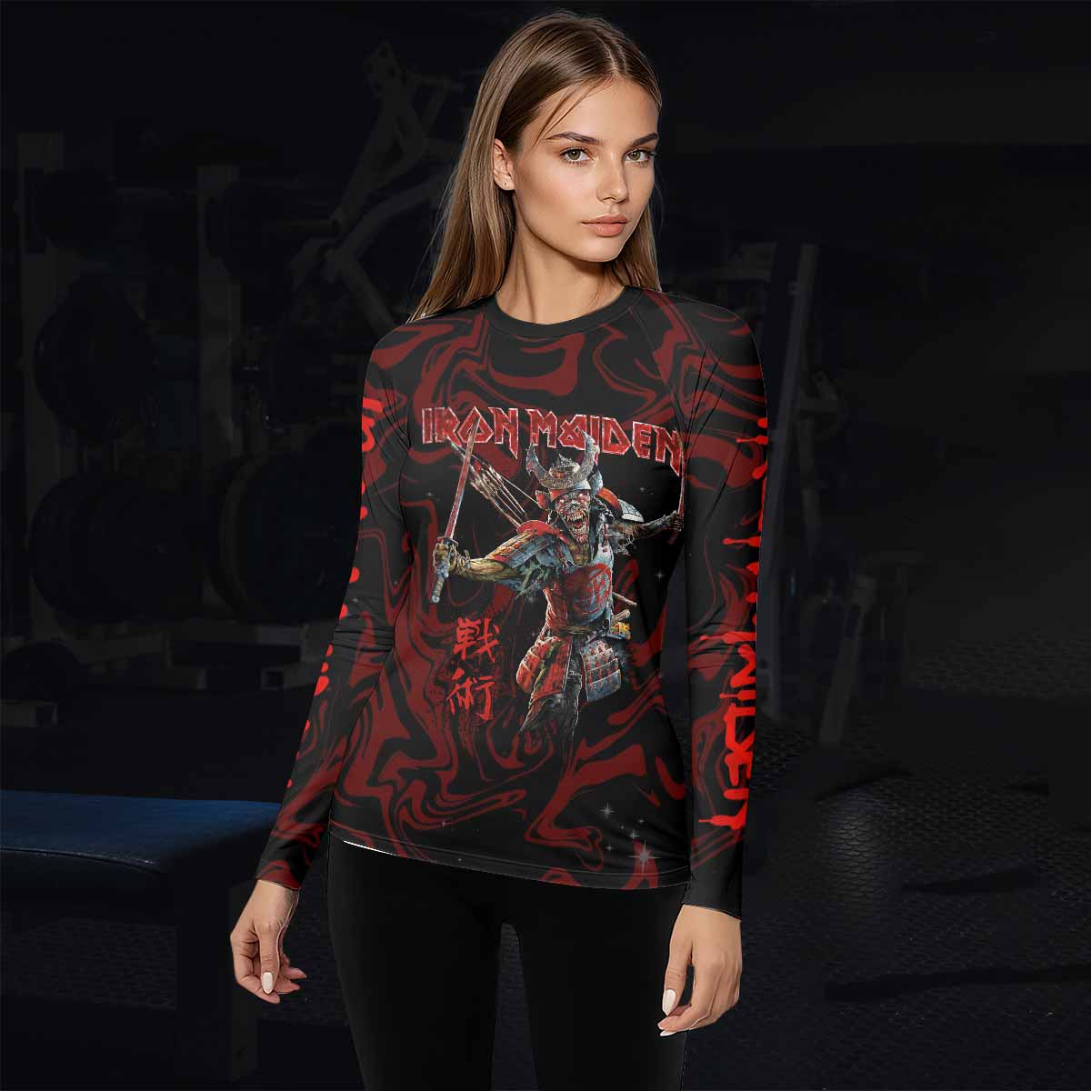 Iron Maiden Senjutsu Samurai Eddie Rash Guard