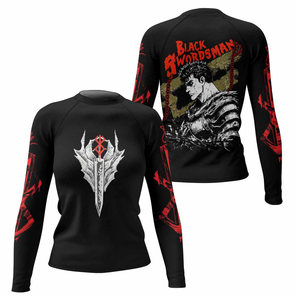 Berserk Black Swordsman Guts Rash Guard