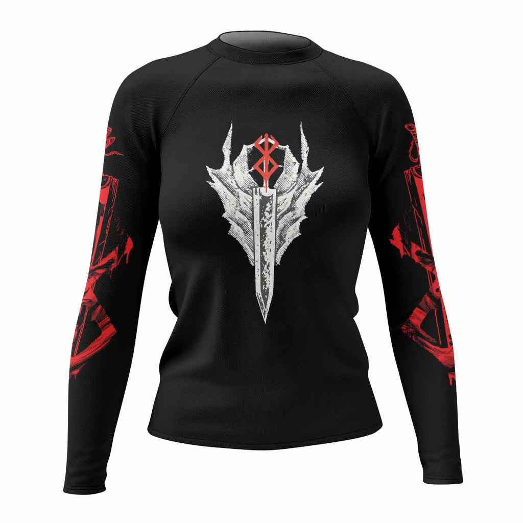Berserk Black Swordsman Guts Rash Guard