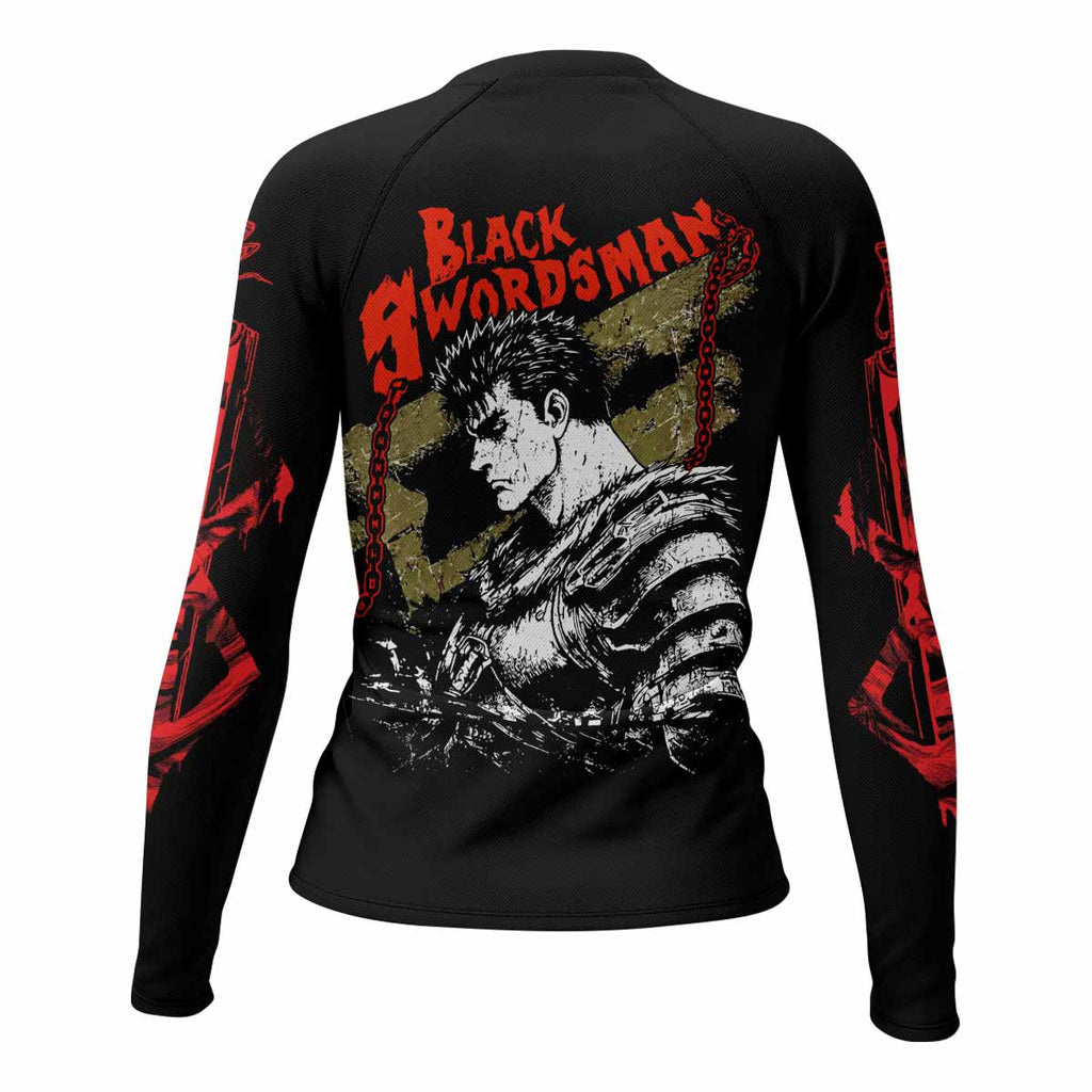Berserk Black Swordsman Guts Rash Guard
