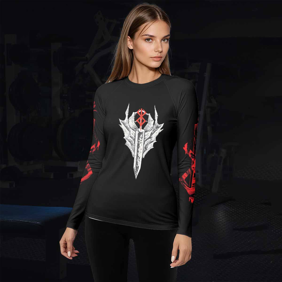 Berserk Black Swordsman Guts Rash Guard