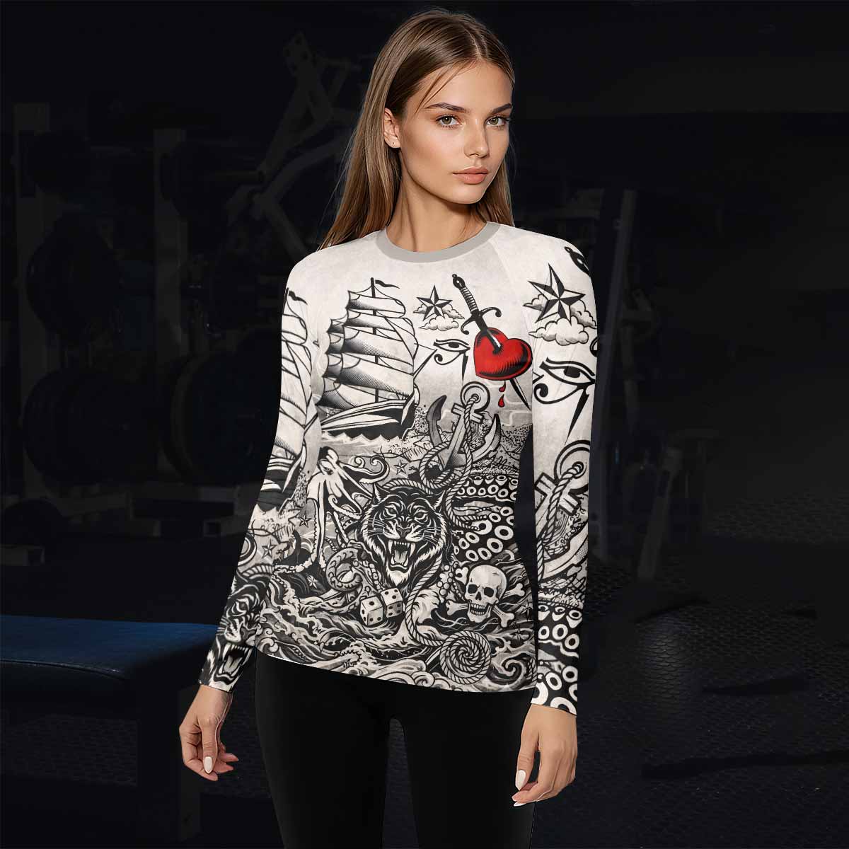 Savage Ocean Irezumi Rash Guard