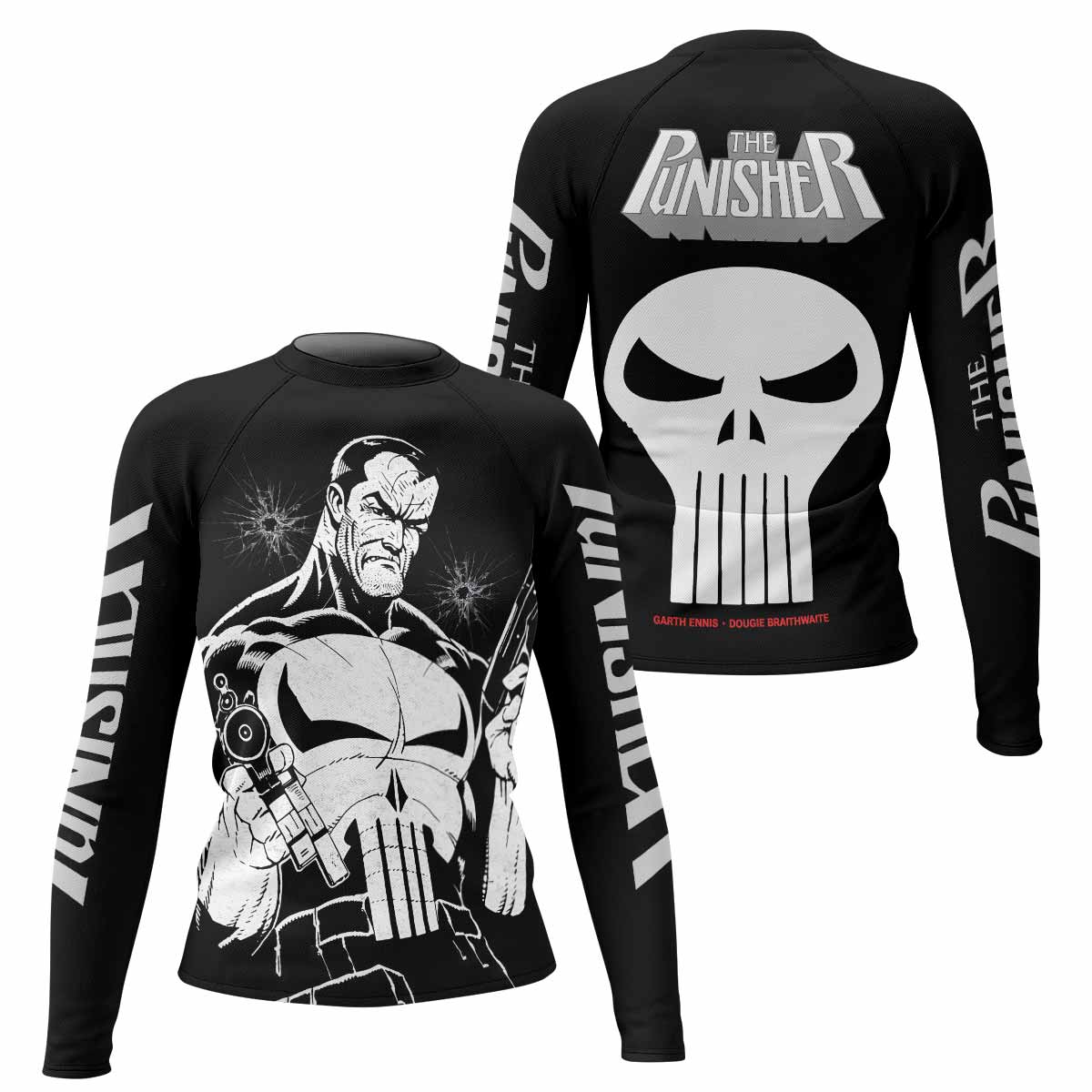 The Punisher Comic Frank Castle Rash Guard