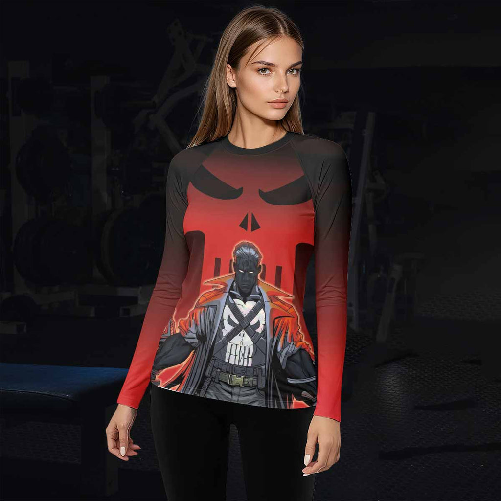 The Punisher Red Frank Castle Rash Guard