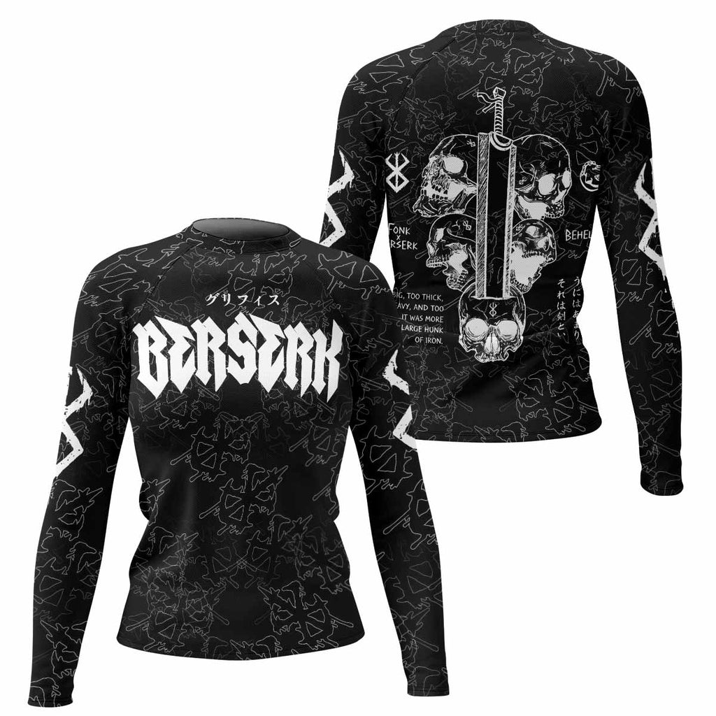 Berserk Dragon Slayer Skull Rash Guard