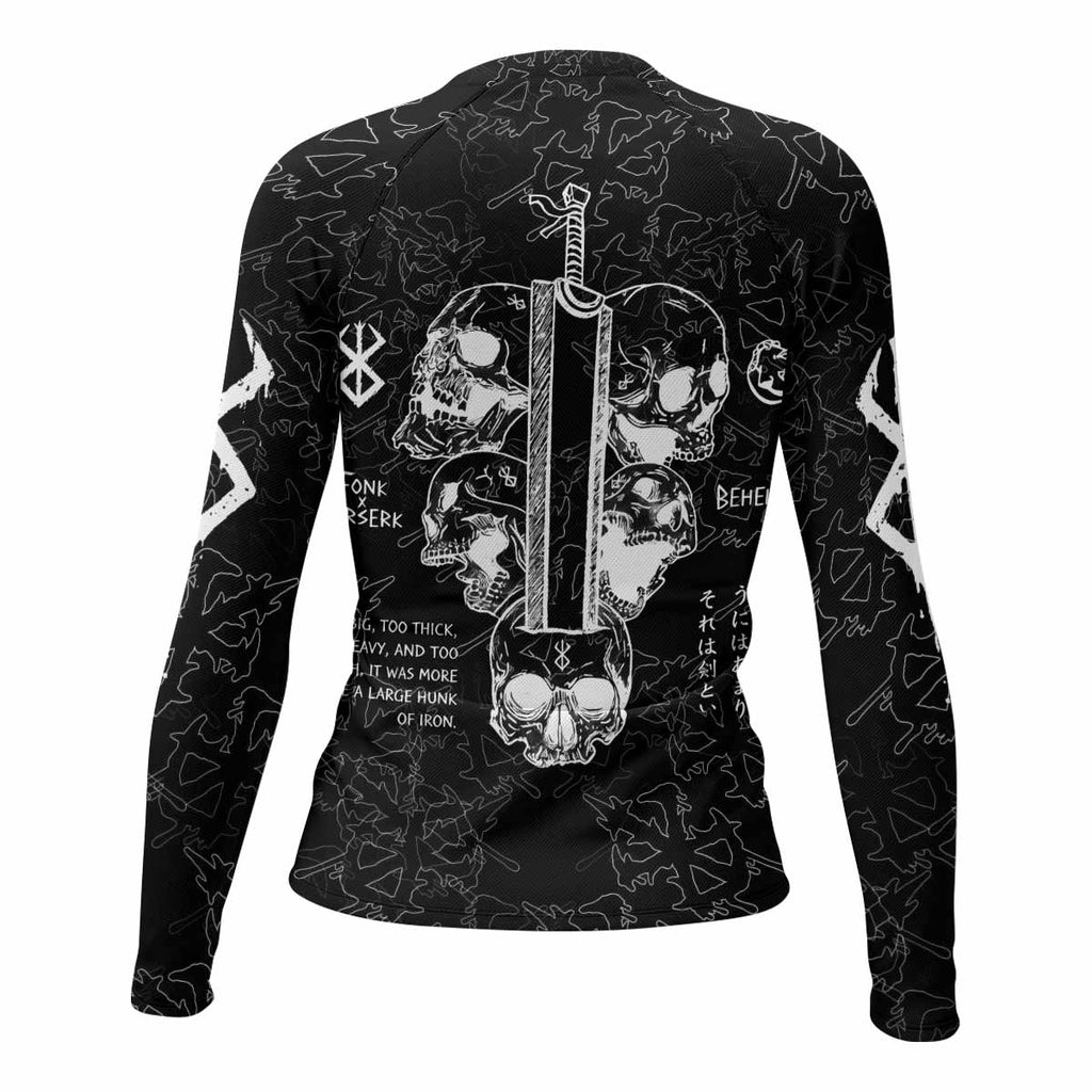 Berserk Dragon Slayer Skull Rash Guard
