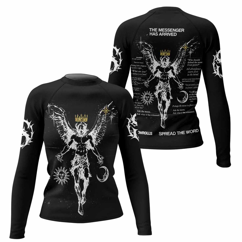 The Messenger Has Arrived Black Rash Guard
