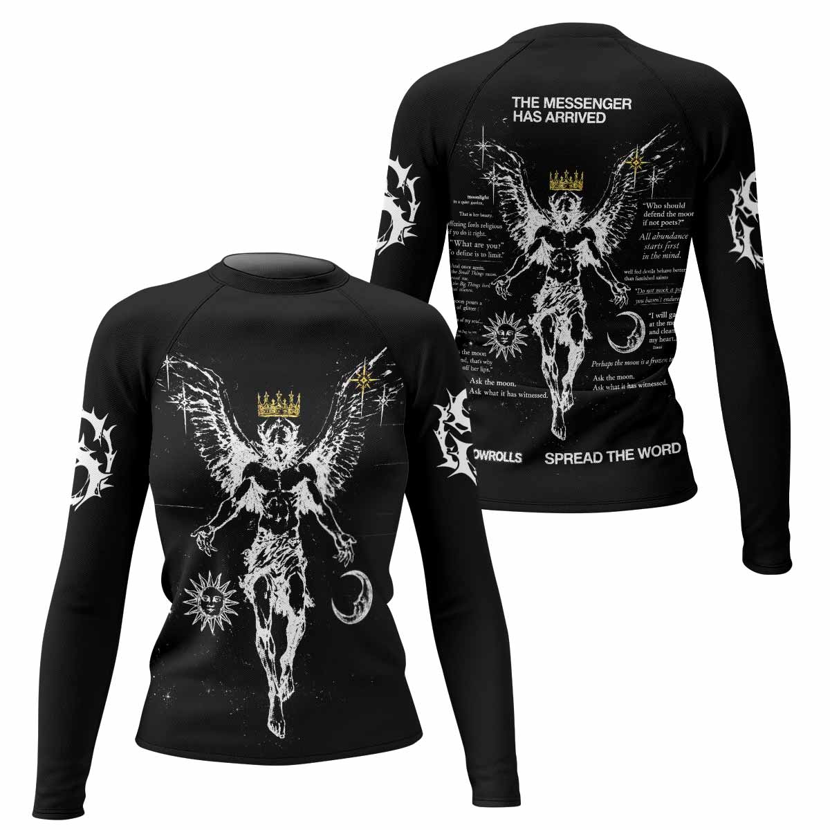 The Messenger Has Arrived Black Rash Guard