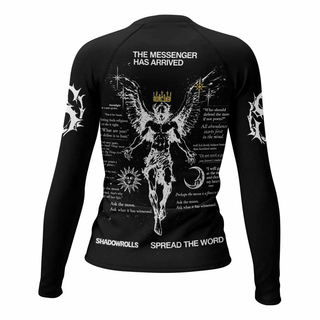 The Messenger Has Arrived Black Rash Guard