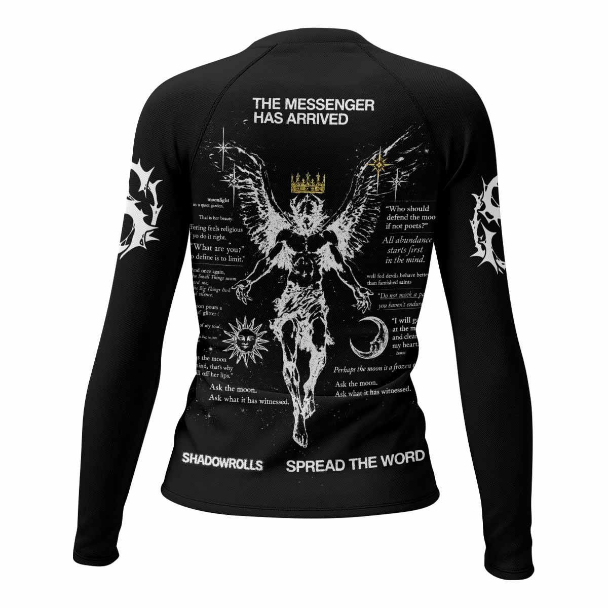 The Messenger Has Arrived Black Rash Guard