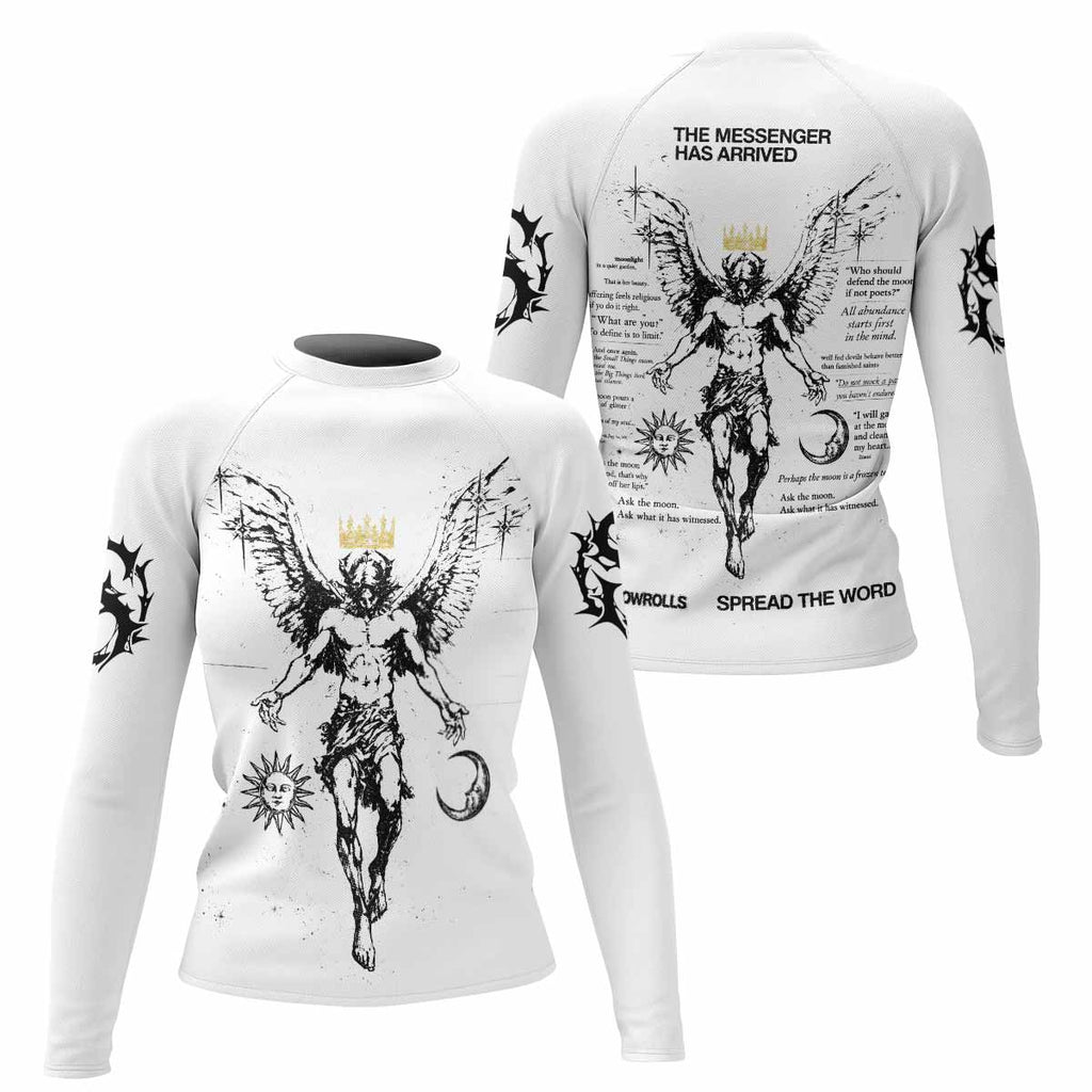 The Messenger Has Arrived White Rash Guard