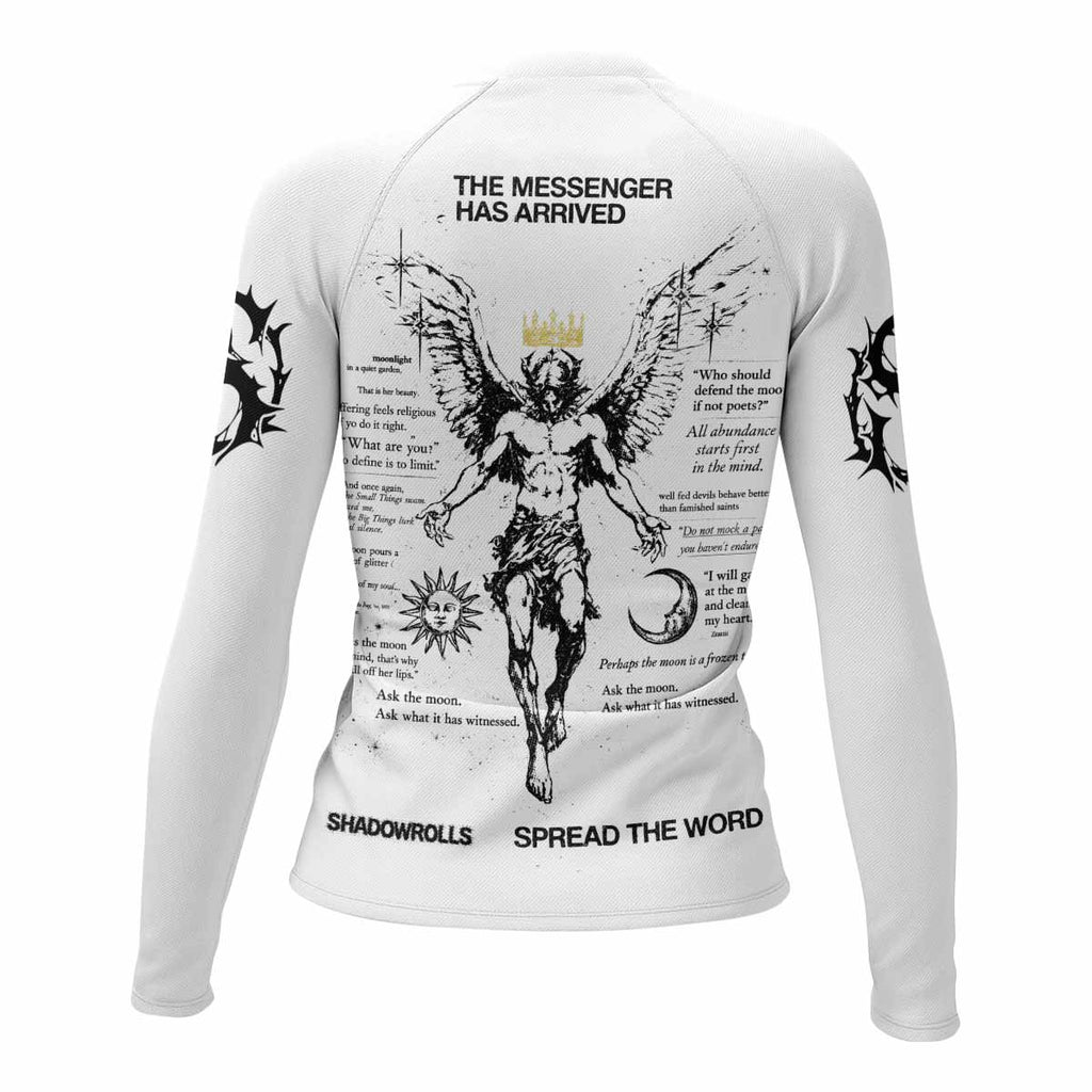 The Messenger Has Arrived White Rash Guard