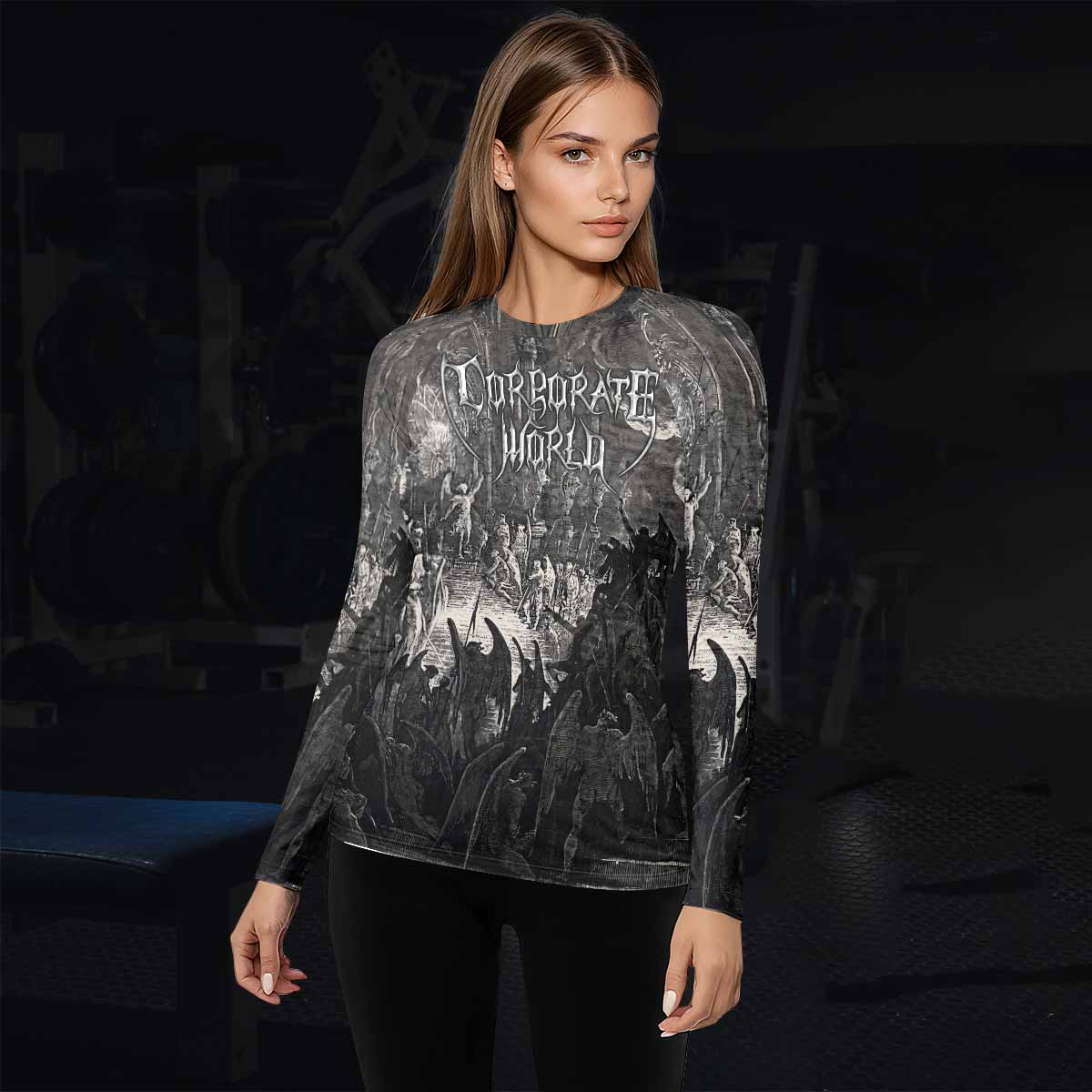 Corporate World Paradise Lost Rash Guard