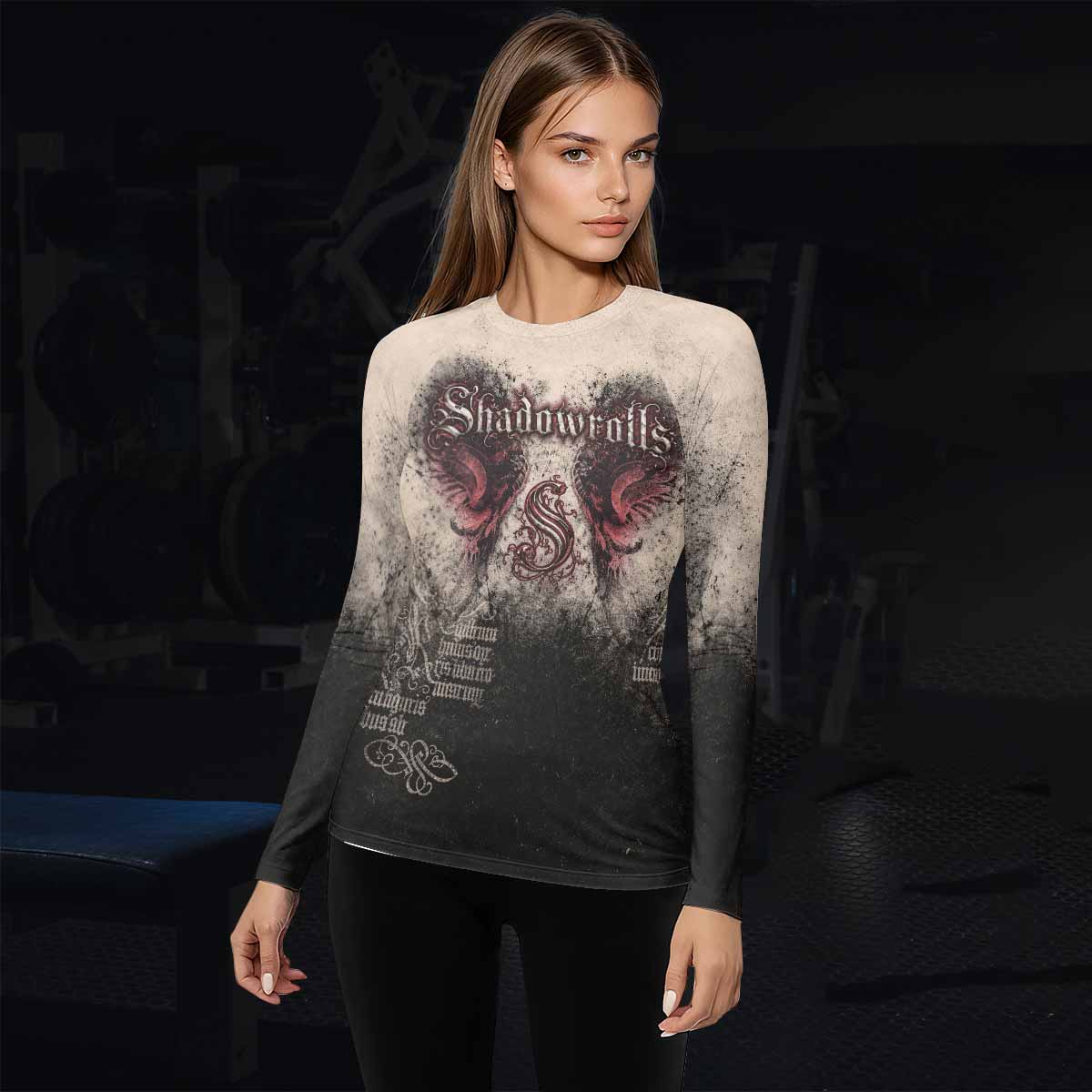 Grunge Smoke Gothic Rash Guard