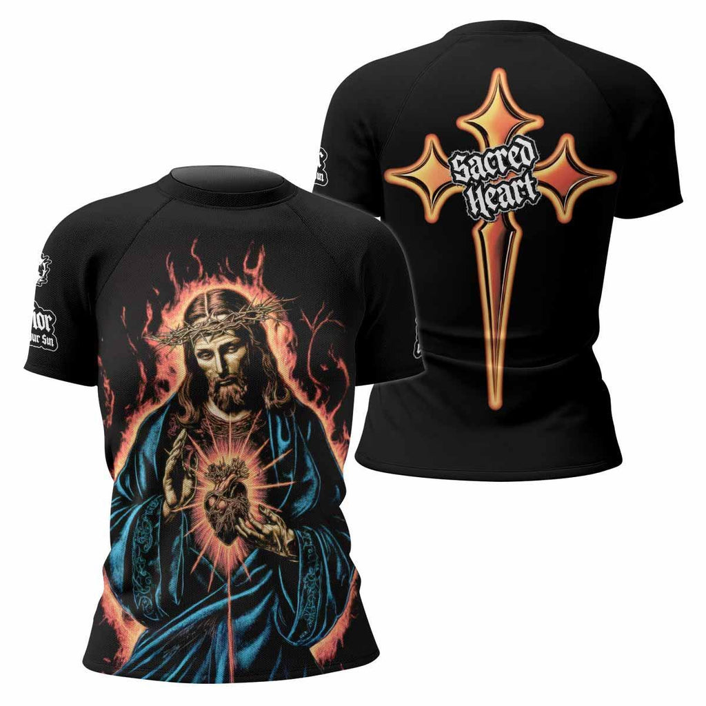 Sacred Heart Rash Guard