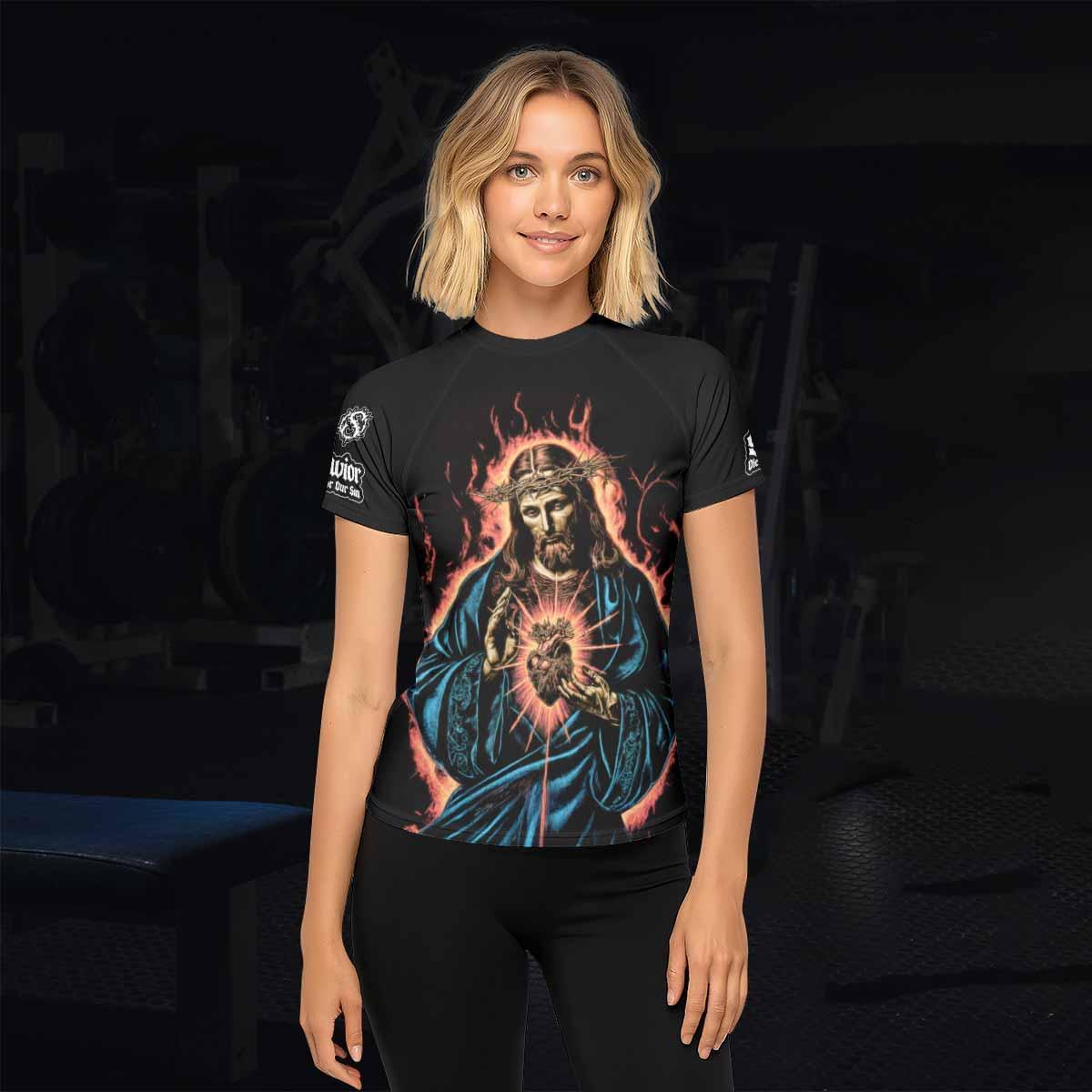Sacred Heart Rash Guard
