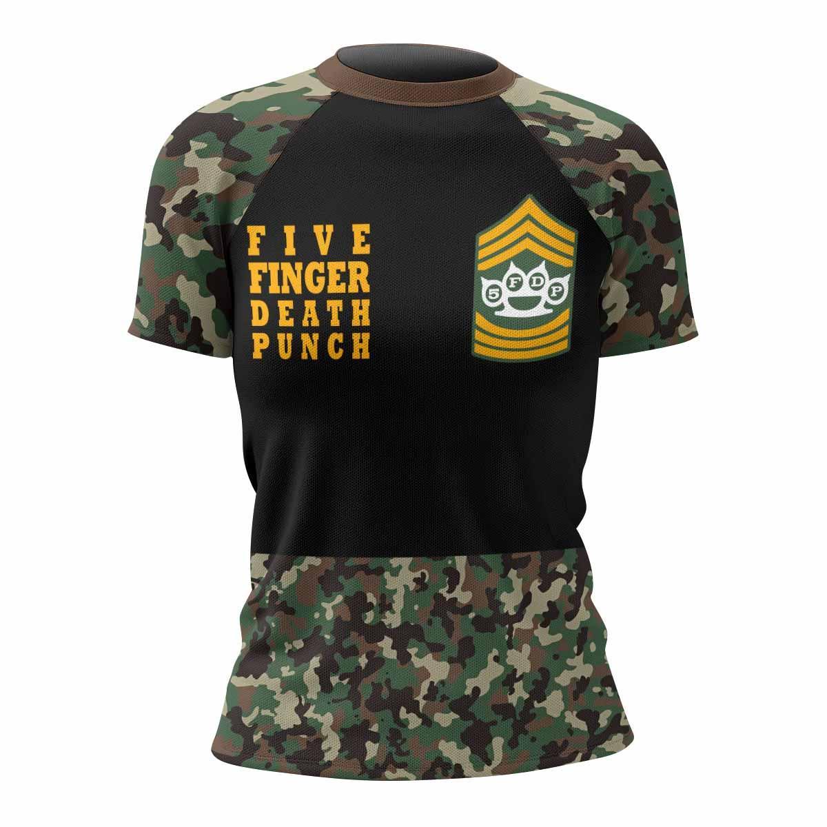 Five Finger Death Punch Camo Rash Guard