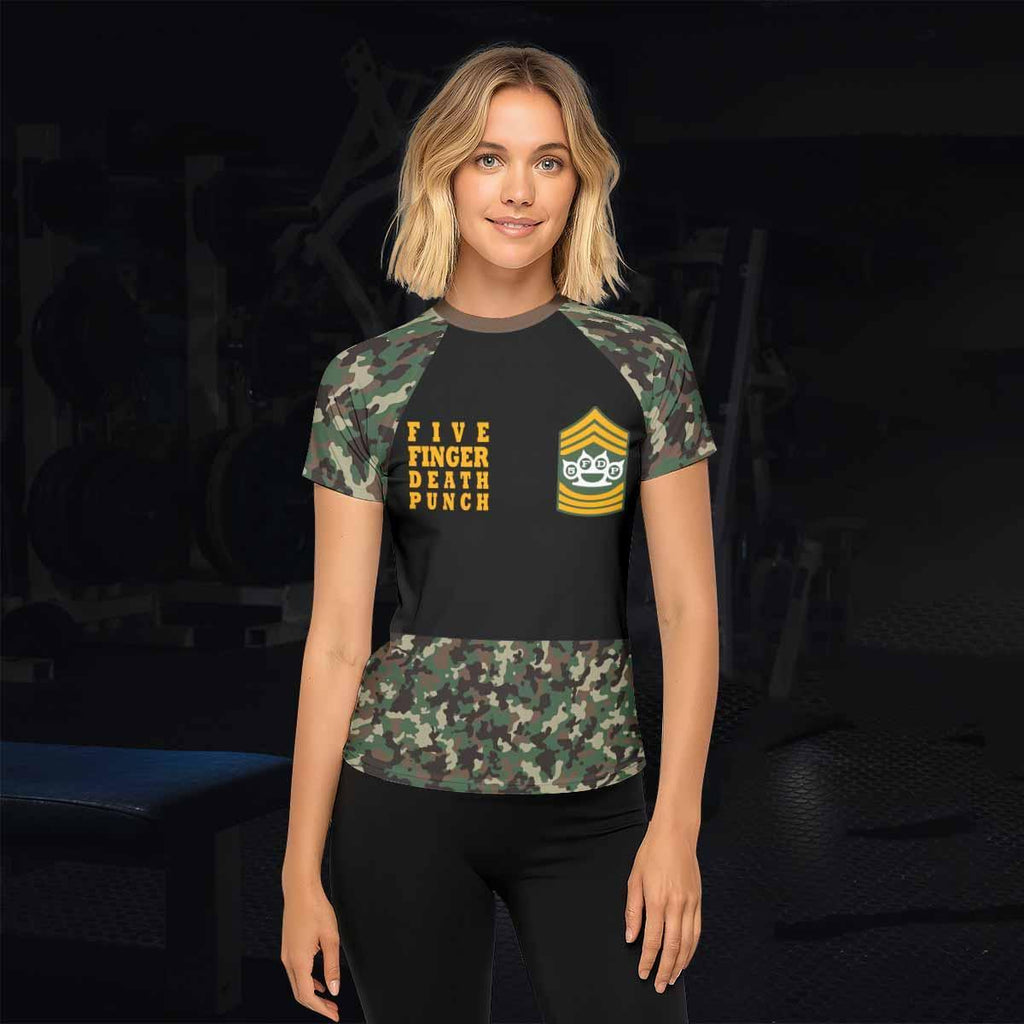 Five Finger Death Punch Camo Rash Guard