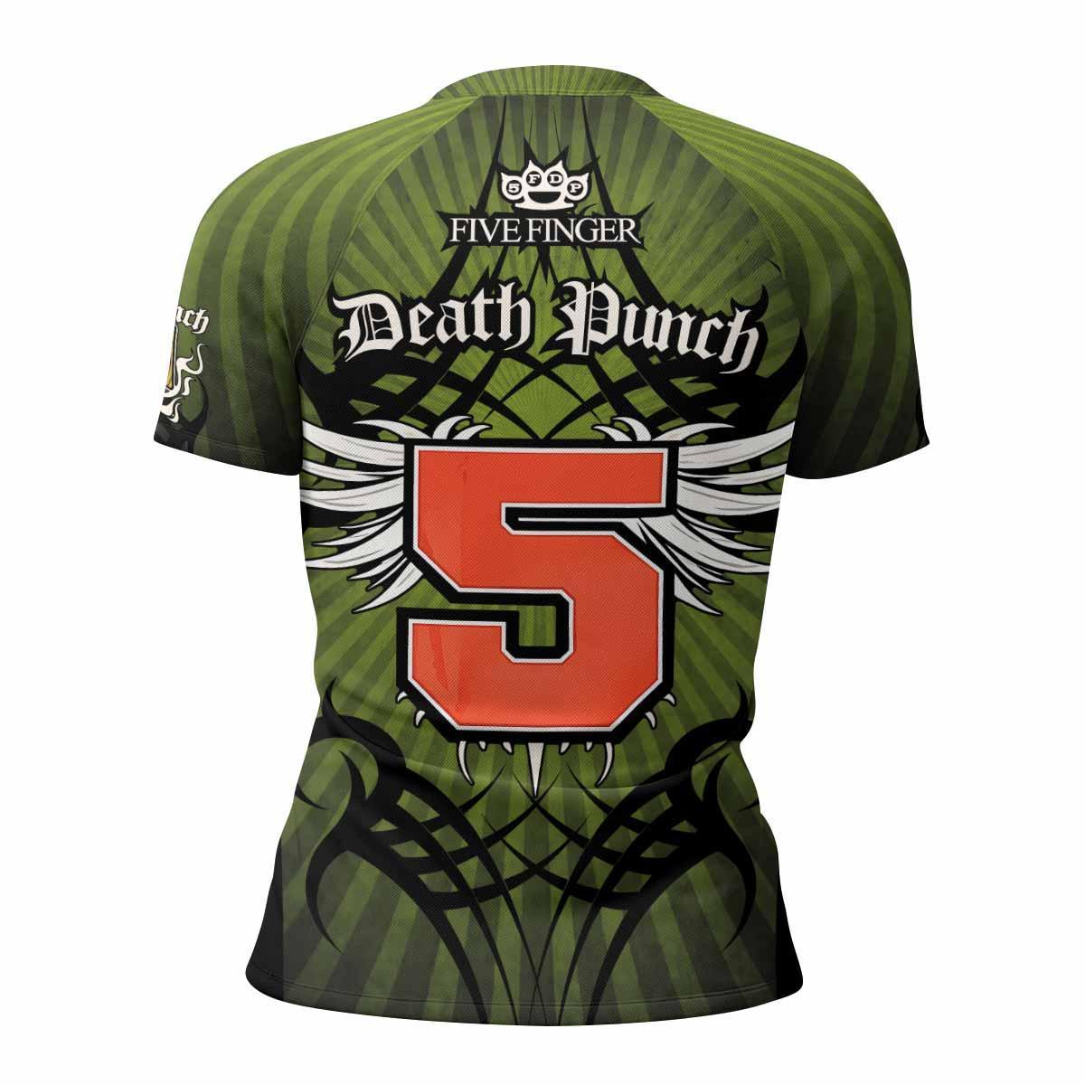 Five Finger Death Punch Green V Rash Guard
