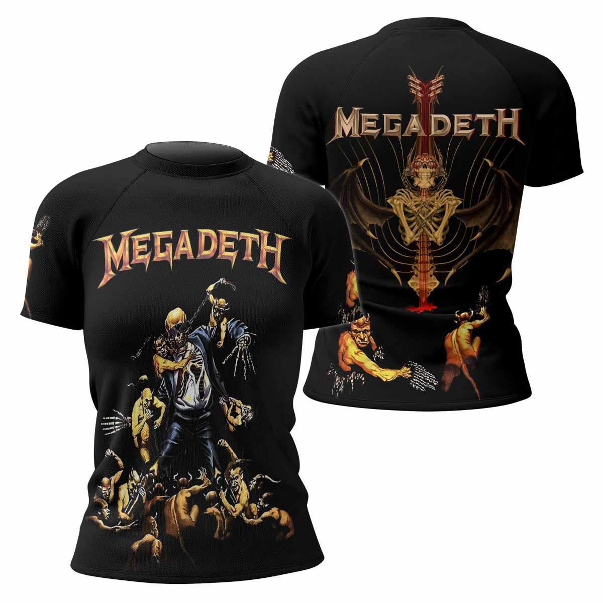 Megadeth Holy Wars 991 Wild Oats Rash Guard