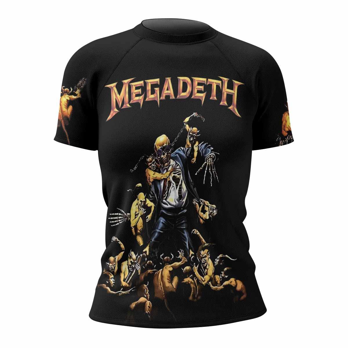 Megadeth Holy Wars 991 Wild Oats Rash Guard
