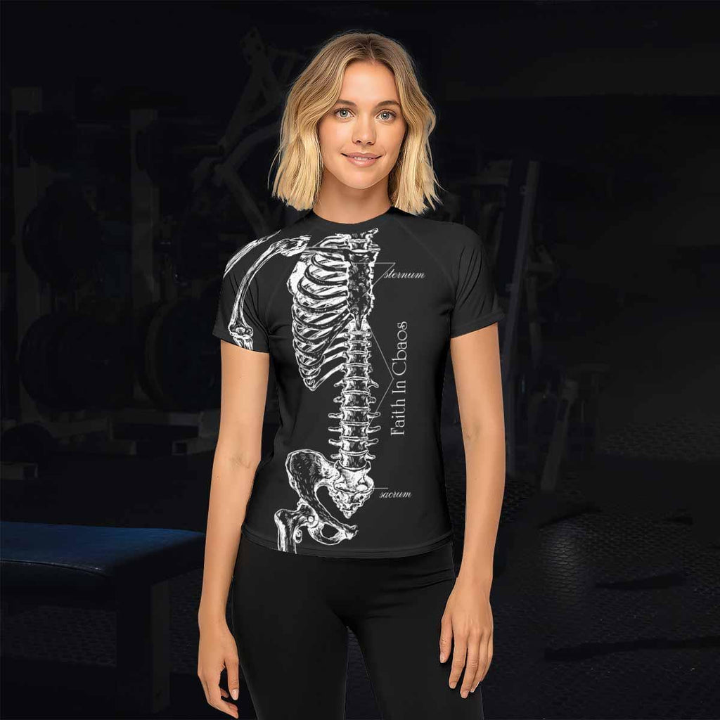 Faith In Chaos Skeleton Rash Guard