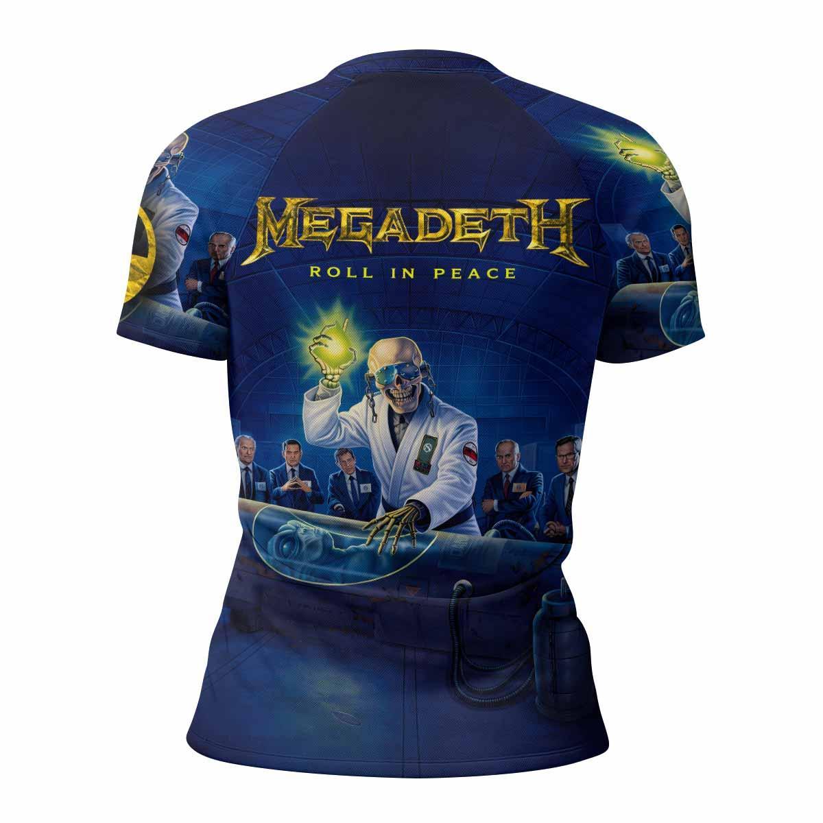 Megadeth Roll In Peace Rash Guard