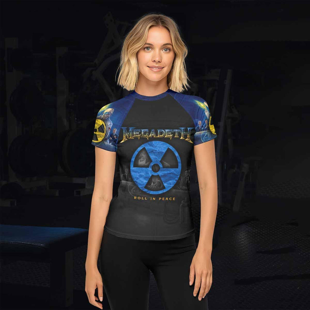Megadeth Roll In Peace Rash Guard