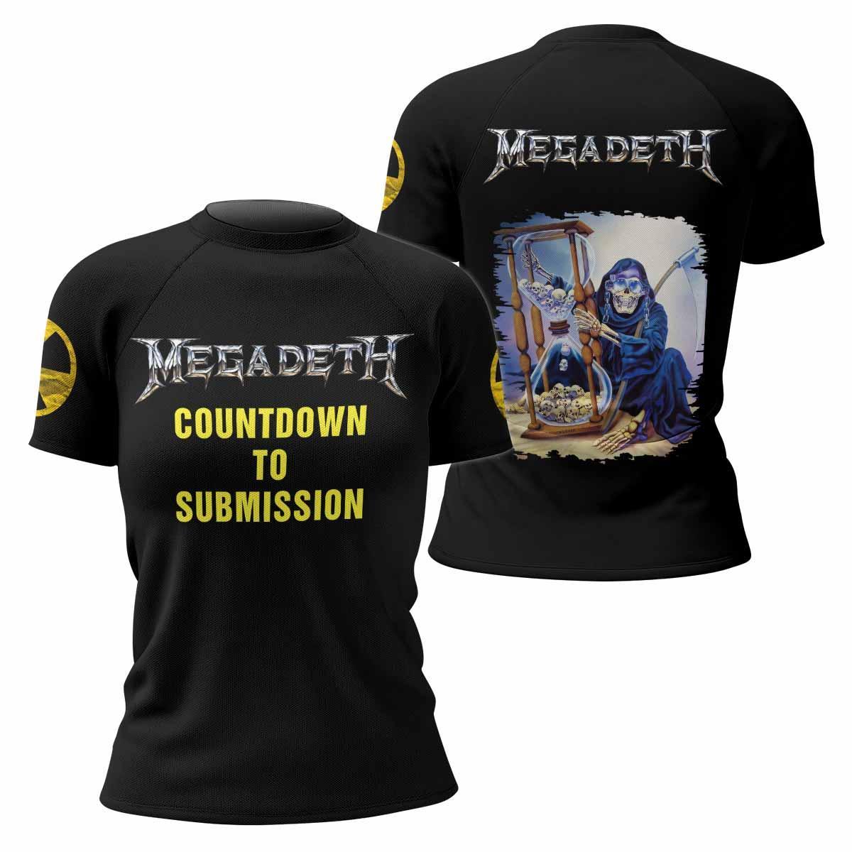Megadeth Countdown to Submission Rash Guard