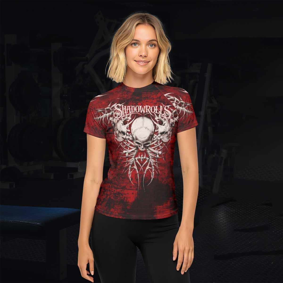 Blood Spine Skull Rash Guard