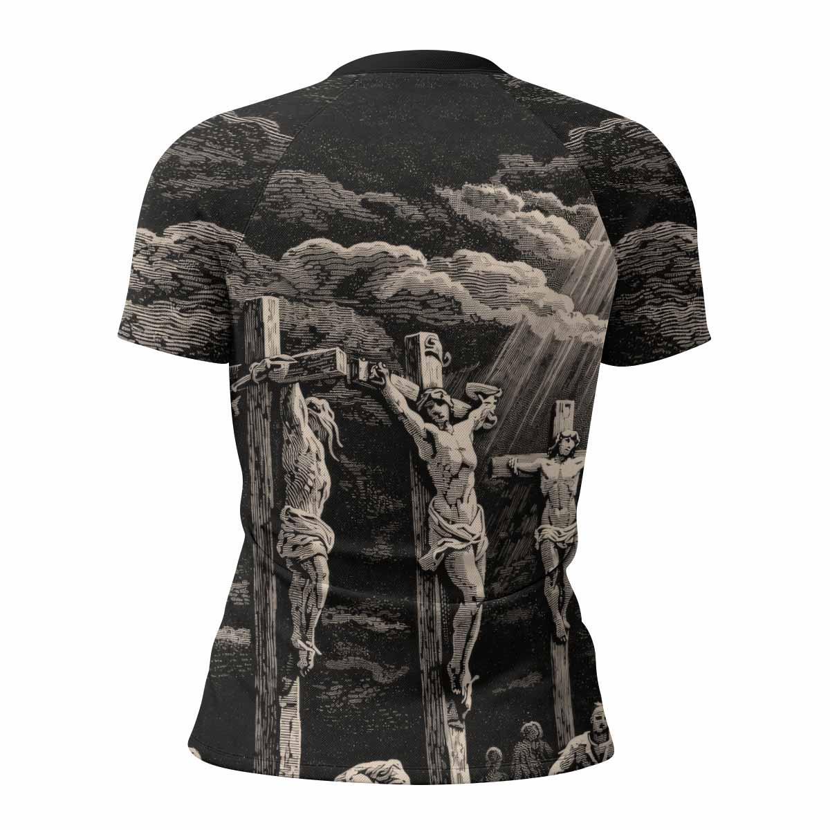 By His Stripes We Are Healed Rash Guard