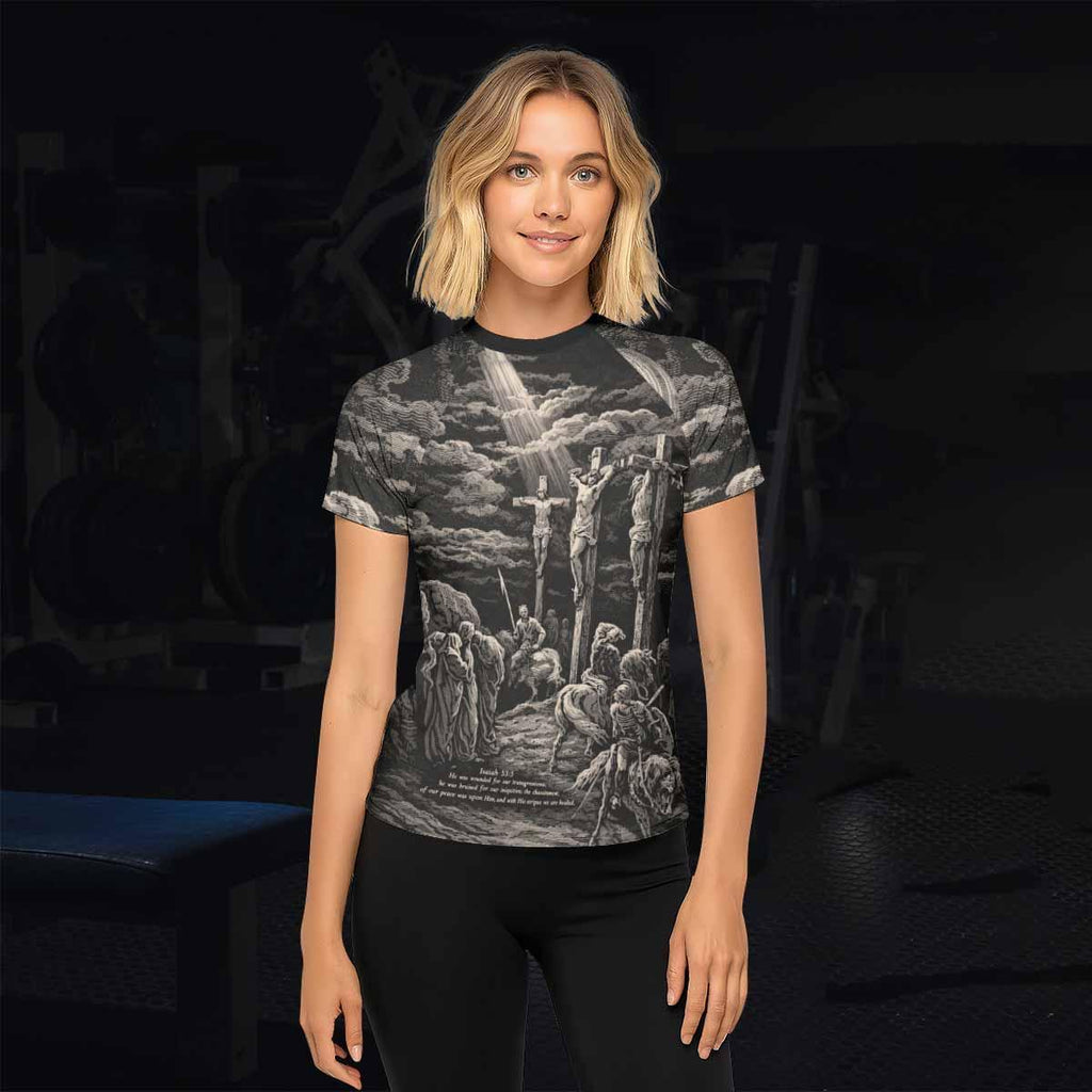 By His Stripes We Are Healed Rash Guard